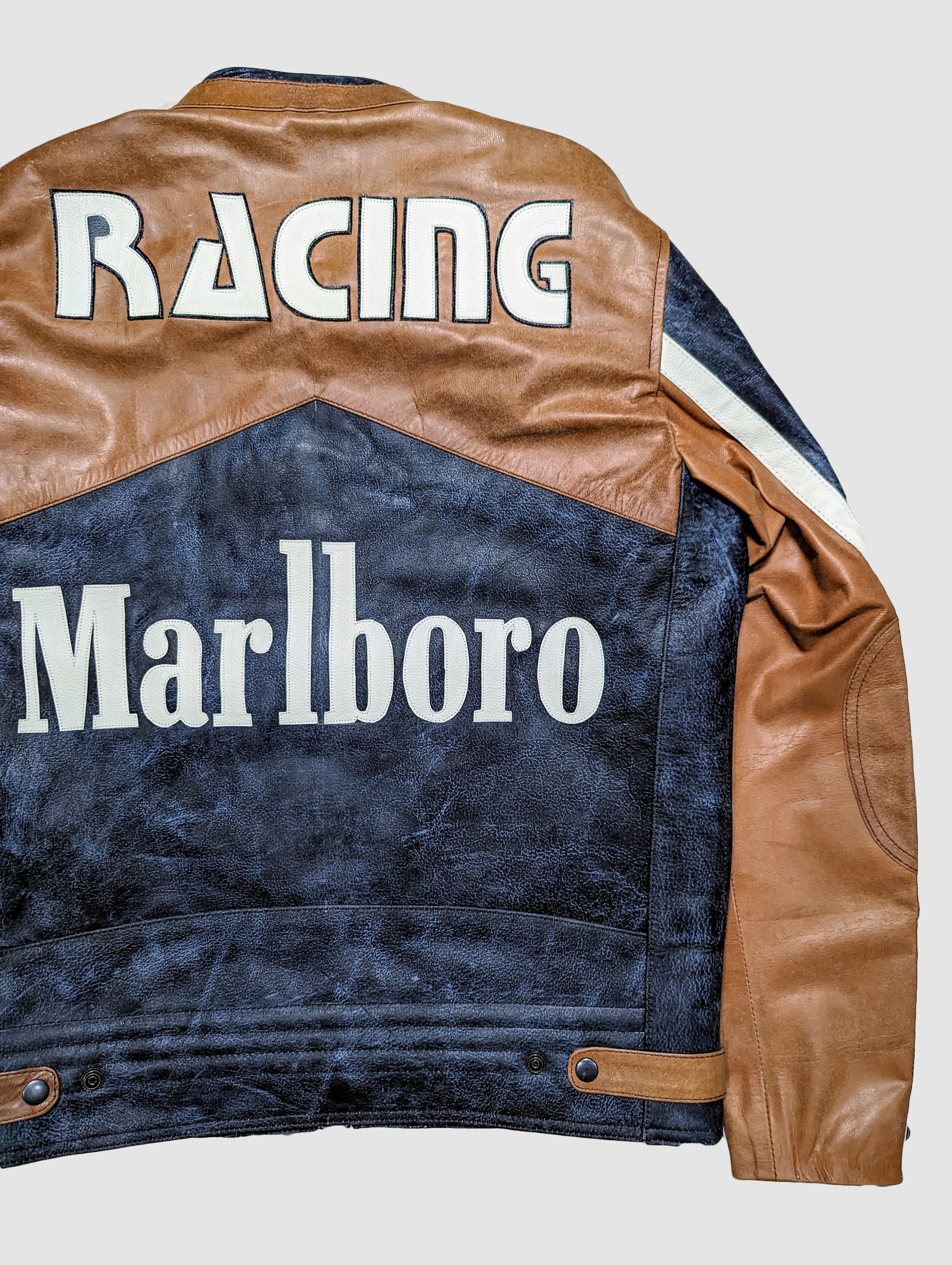 Vintage MARLBORO RARE VINTAGE LEATHER JACKET HYPE Size US L / EU 52-54 / 3 - 8 Thumbnail