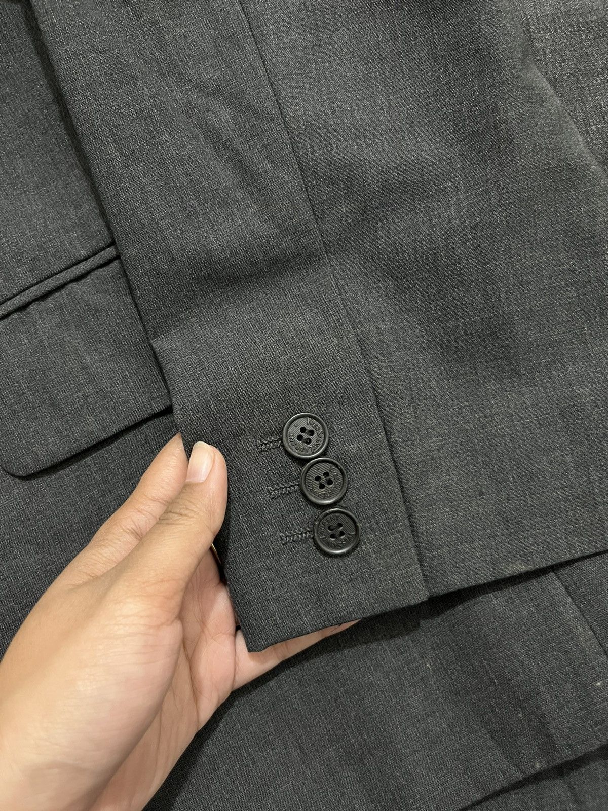 Yves Saint Laurent Vintage 90s Yves Saint Laurent Pour Homme Merino Wool Blazer Size 40R - 9 Thumbnail
