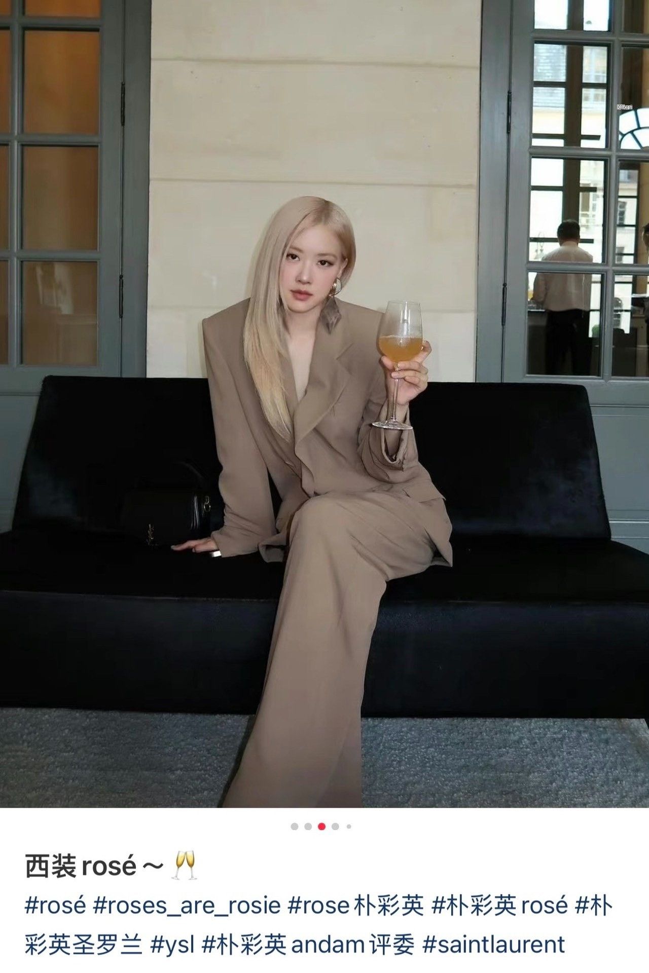 Saint Laurent Paris Saint Laurent High-Waisted Cuffed Wool Pants Size US S / EU 44-46 / 1 - 5 Thumbnail