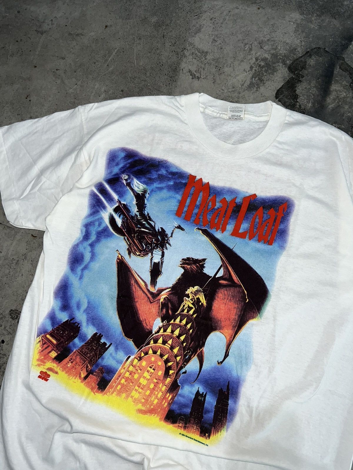 Band Tees × Vintage Vintage Meat Loaf rare tour rock band tee 1994 Size US XL / EU 56 / 4 - 3 Thumbnail