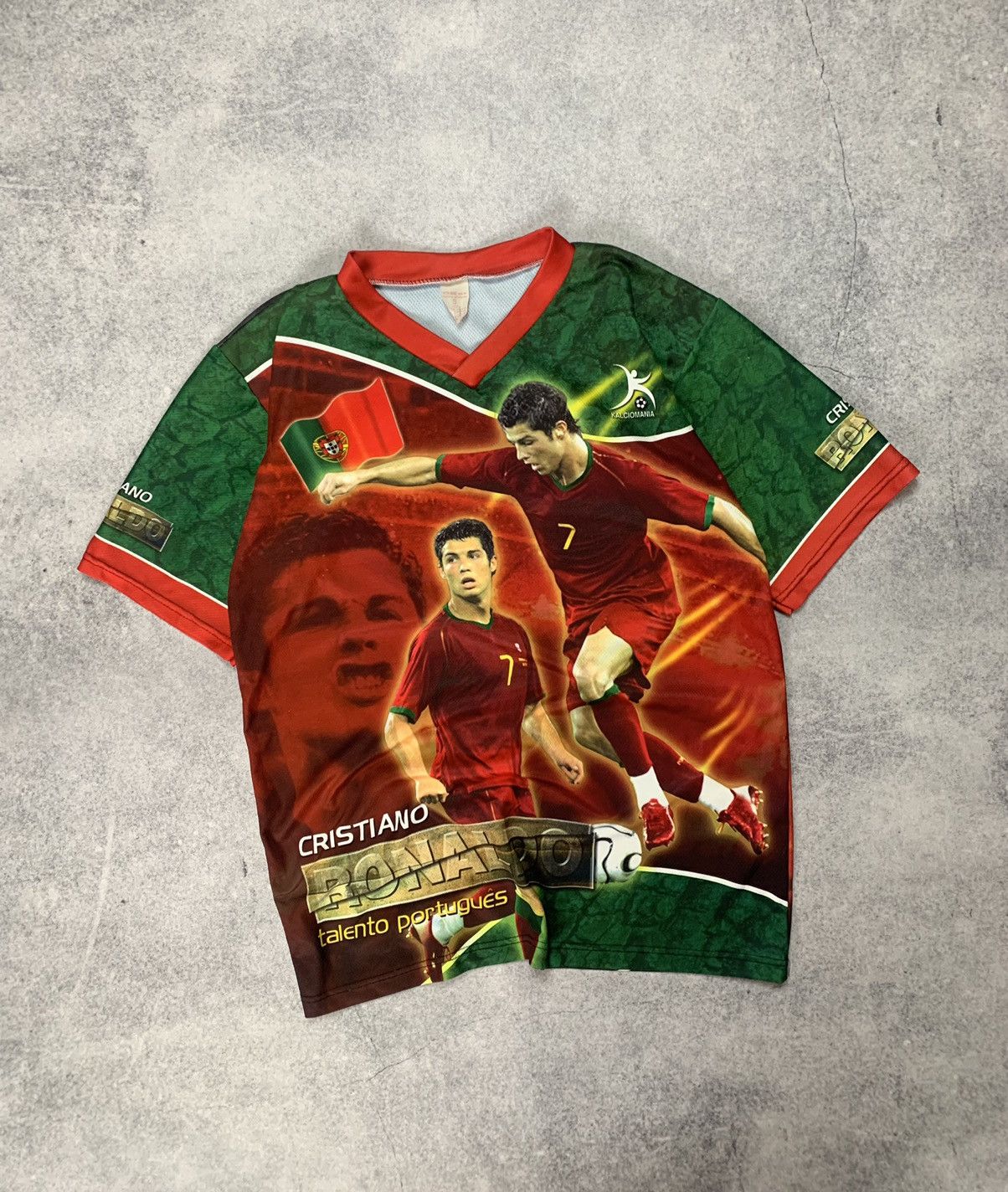Vintage Cristiano Ronaldo Portugal Blockcore Y2K Fan Jersey