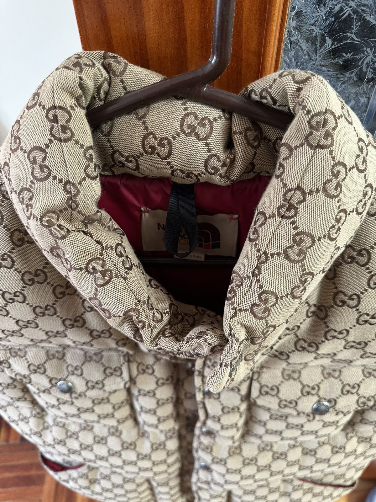 Gucci × The North Face Gucci x The North Face GG Monogram Down Vest Beige Size US M / EU 48-50 / 2 - 6 Thumbnail
