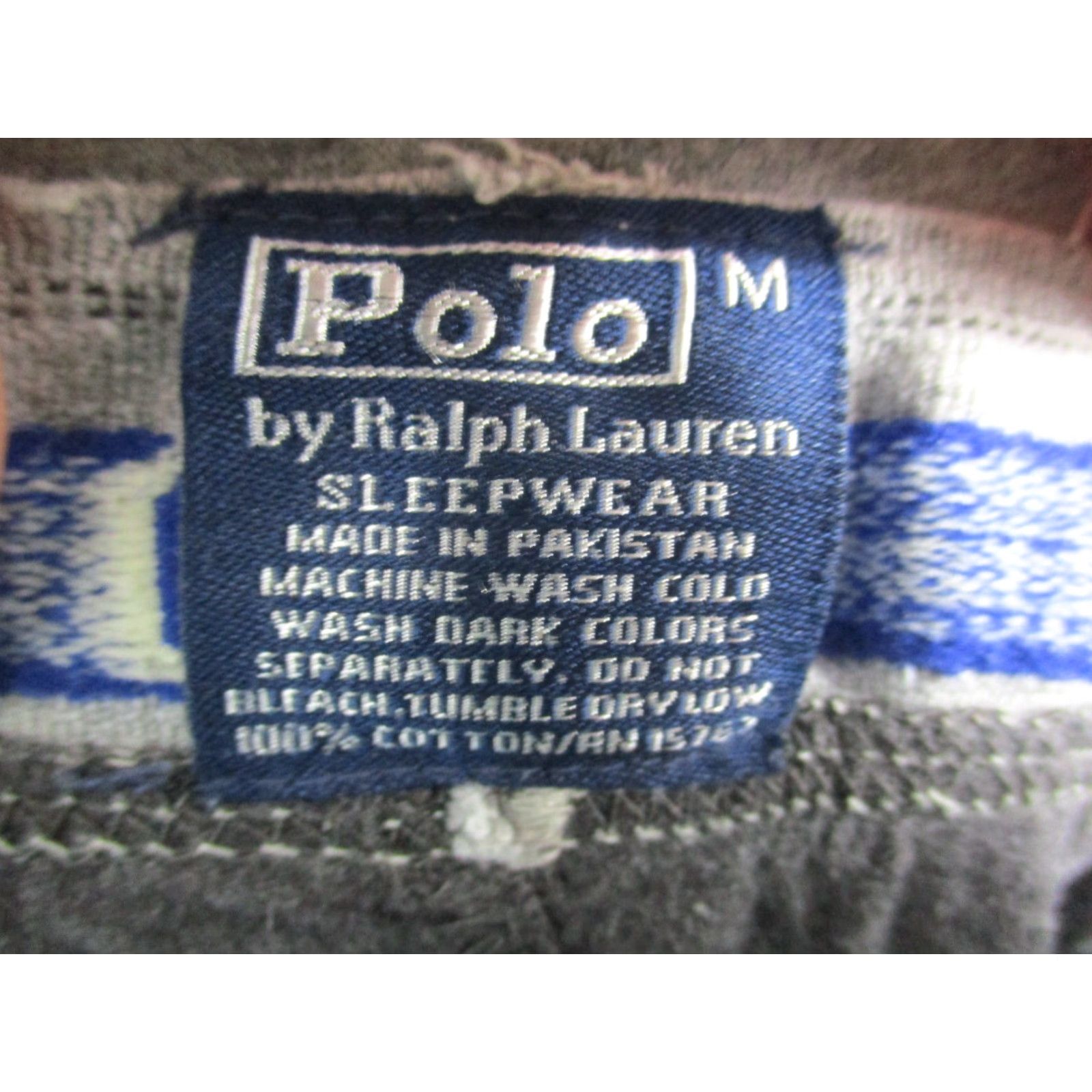 Polo Ralph Lauren Polo Ralph Lauren Medium Men Sleep Pants Gray Stripe Size US M / EU 48-50 / 2 - 7 Thumbnail