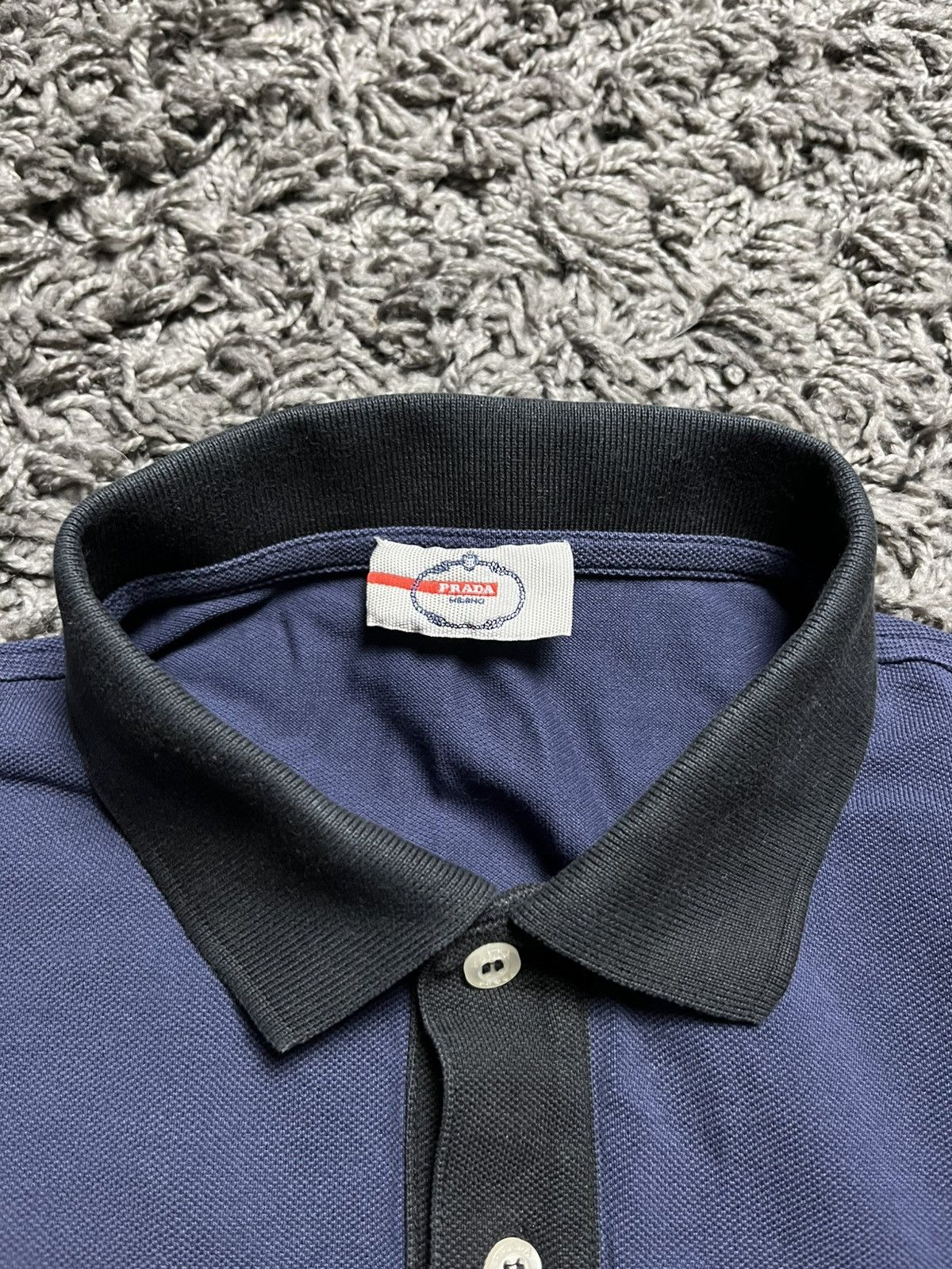 Prada PRADA RED TAB COTTON POLO T-SHIRT SIZE S Size US S / EU 44-46 / 1 - 6 Thumbnail