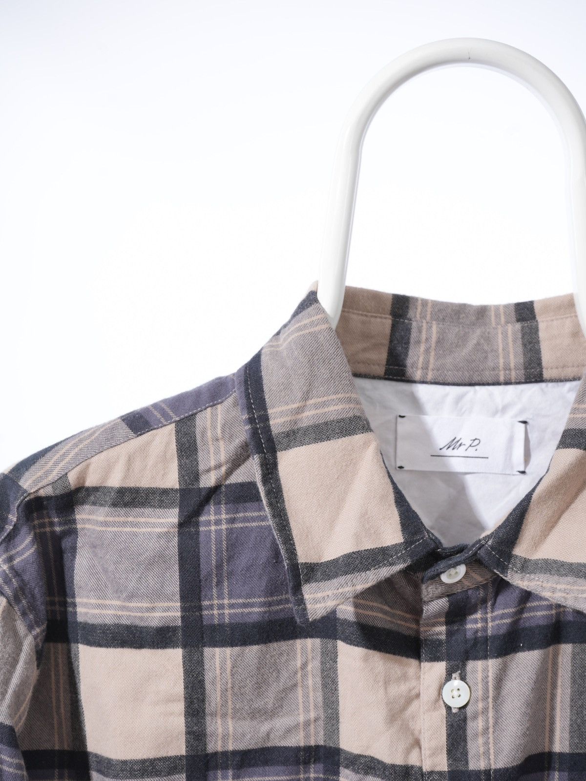 Mr P. Mr P. Checked Cotton Flannel Shirt sz L Size US L / EU 52-54 / 3 - 2 Thumbnail