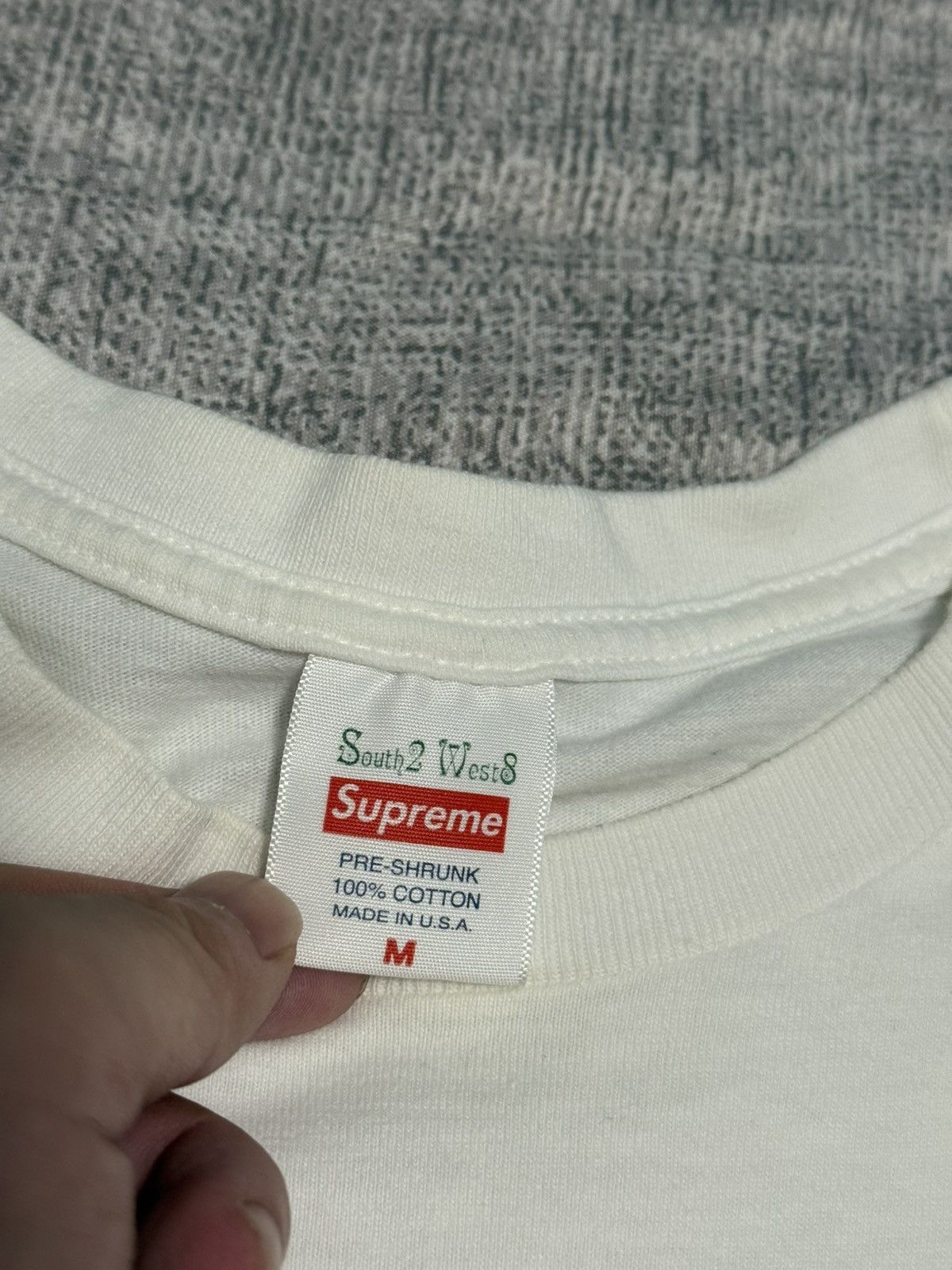 South2 West8 × Supreme Supreme White long sleeve south 2 west 8 longsleeve tee Size US M / EU 48-50 / 2 - 4 Thumbnail