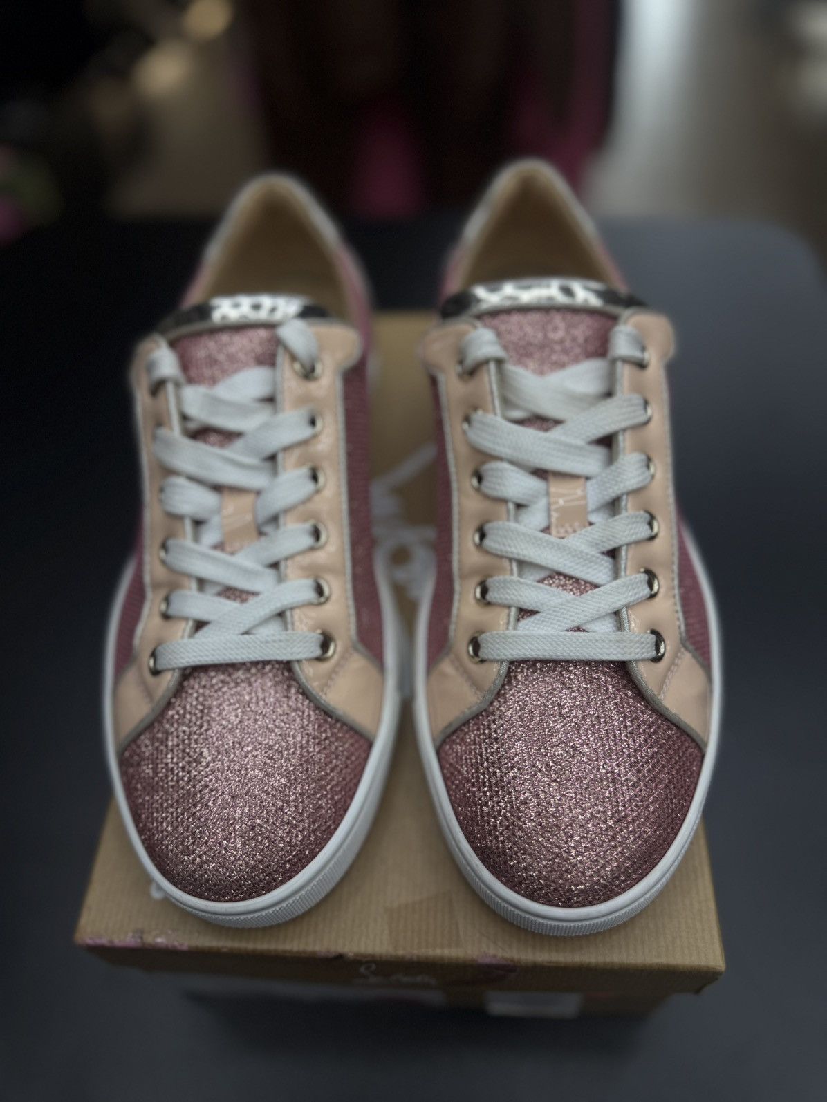 Christian Louboutin Christian Louboutin Pink Low Top Women’s Shoes 39EU/9US Size US 9 / IT 39 - 7 Thumbnail
