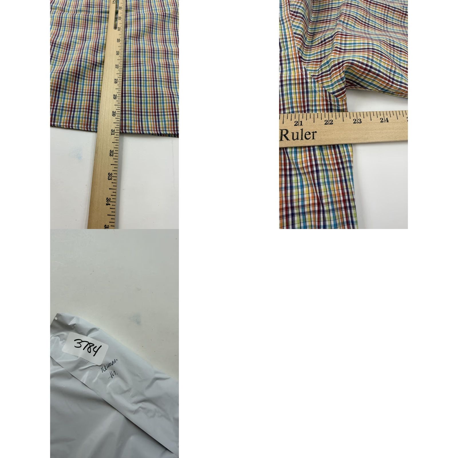 Neiman Marcus Neiman Marcus Shirt Mens Medium Multicolor Plaid Wrinkle Free Button Up Size US M / EU 48-50 / 2 - 8 Thumbnail
