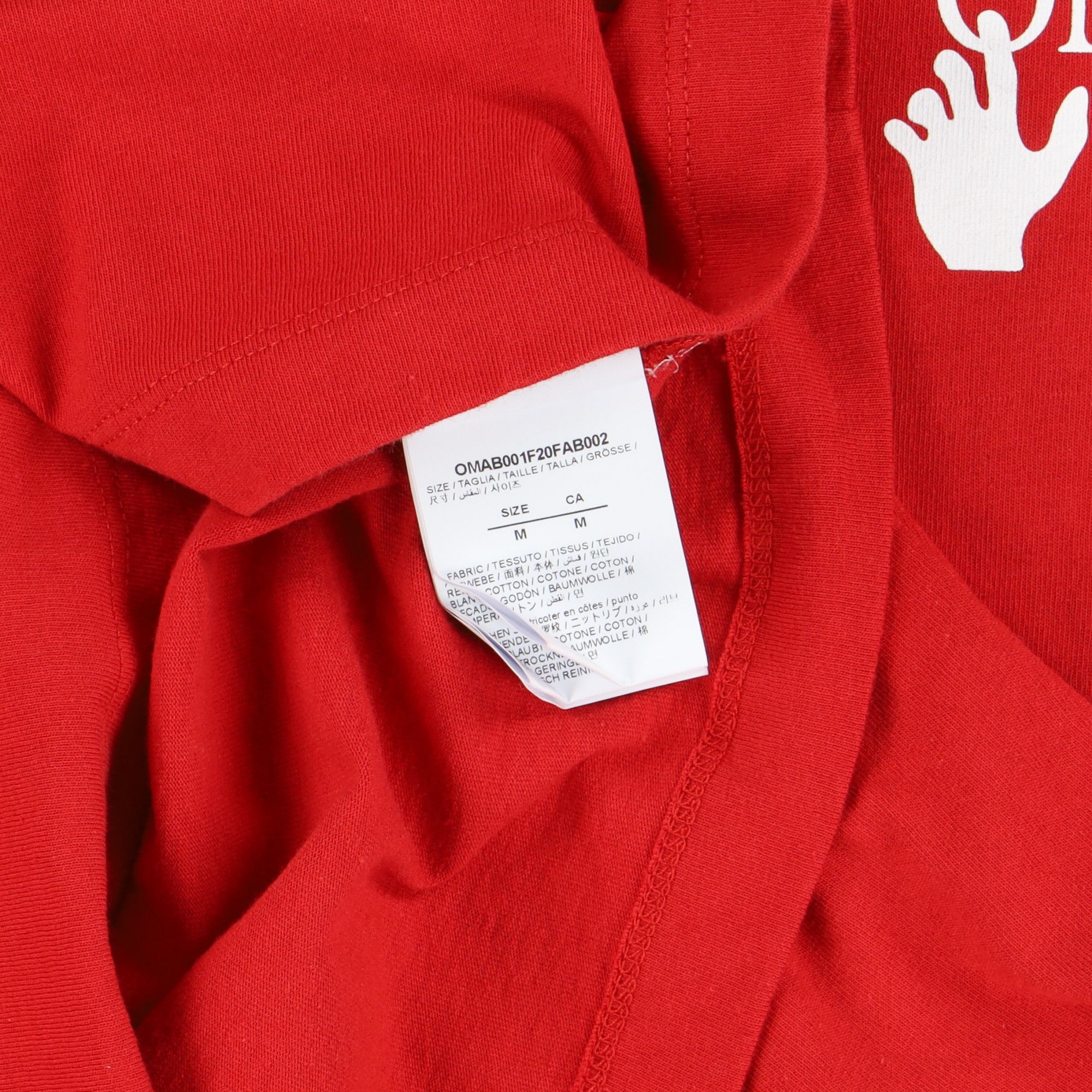 Off-White Red Pascal Skeleton Arrows Long Sleeve T-Shirt Size US M / EU 48-50 / 2 - 3 Thumbnail