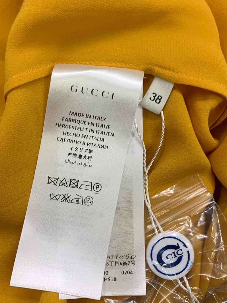 Gucci Gucci Yellow and red silk shirt Size XS / US 0-2 / IT 36-38 - 4 Thumbnail