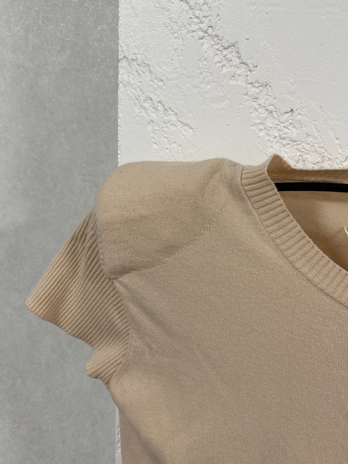 Maison Margiela Maison Margiela 2007 Short Sleeve Knitted Top Shoulder Pads Size S / US 4 / IT 40 - 3 Thumbnail