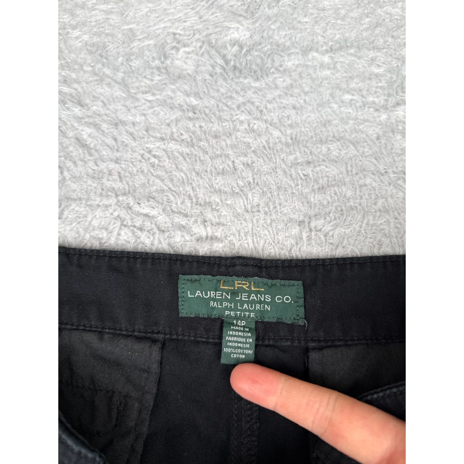 Ralph Lauren Lauren Ralph Lauren Women's Shorts 14P Black Twill Chino Hiking Activewear Size 36" / US 14 / IT 50 - 7 Thumbnail