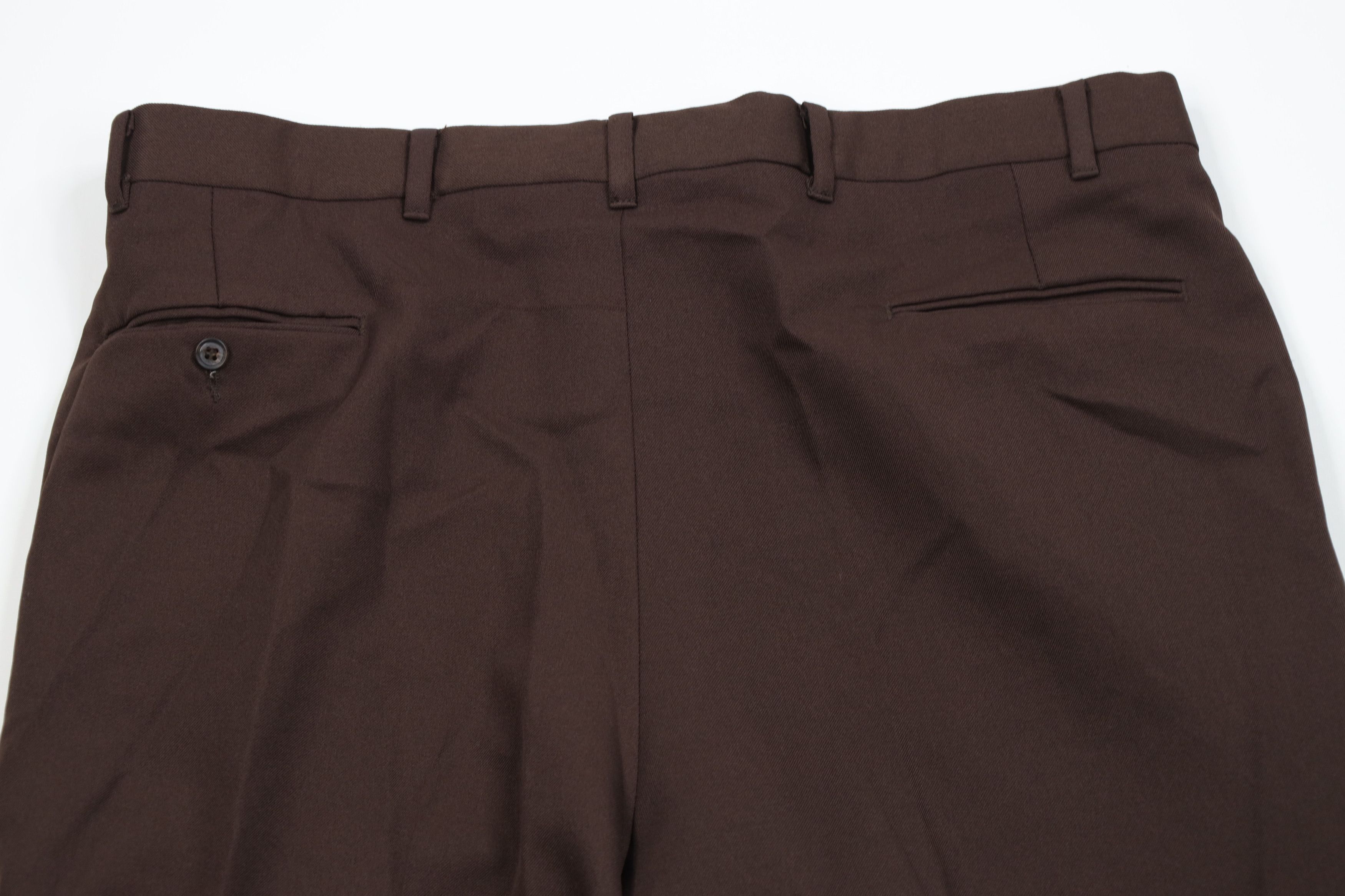 Vintage Vintage 90s Streetwear Flared Wide Leg Chino Pants Brown Size US 38 / EU 54 - 9 Thumbnail