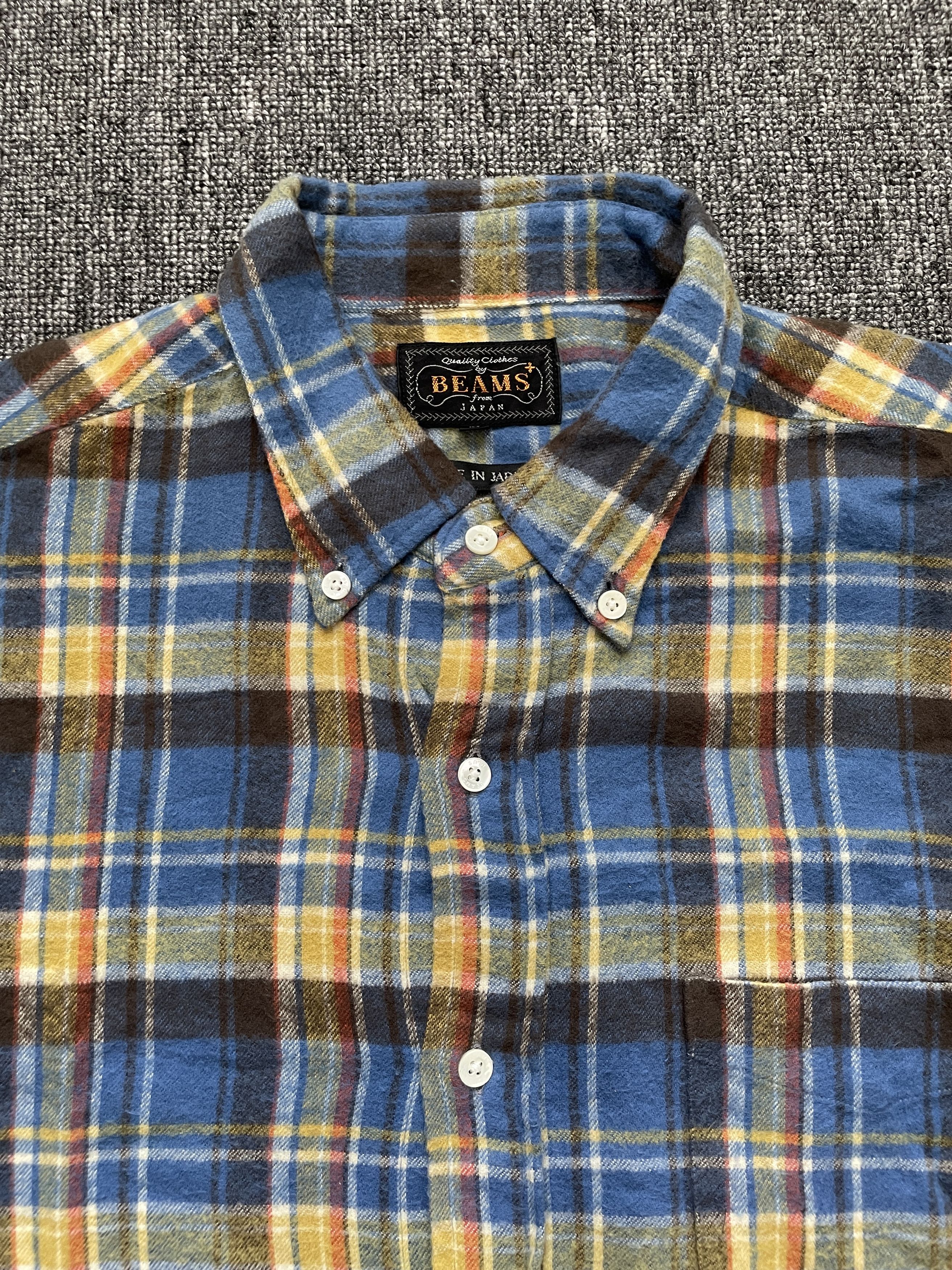Beams Plus Beams Plus Brushed Flannel Check Button Down Shirt Size US M / EU 48-50 / 2 - 3 Thumbnail