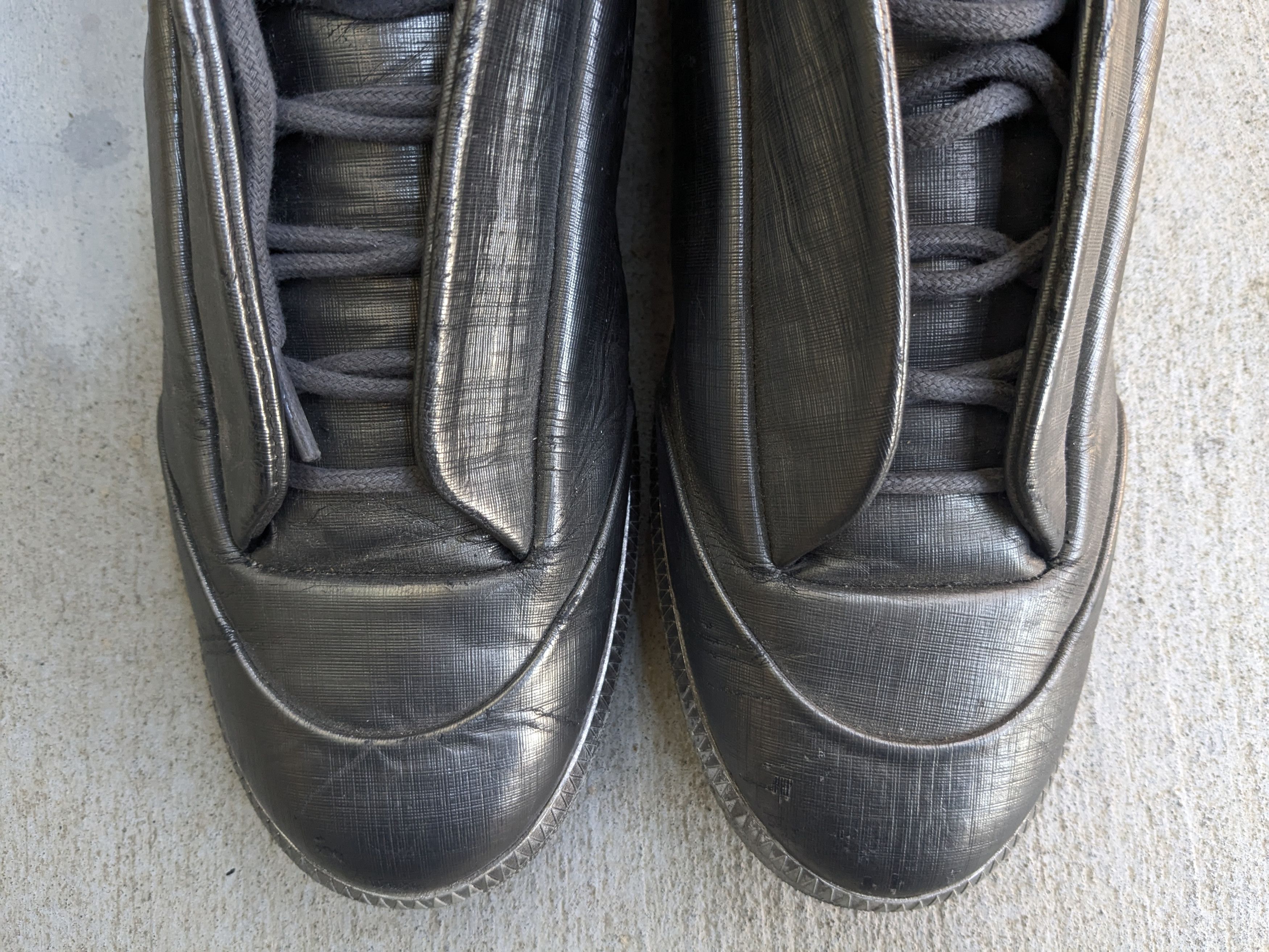 Maison Margiela Maison Margiela Future Silver 10 43 High Tops Leather Size US 10 / EU 43 - 3 Thumbnail