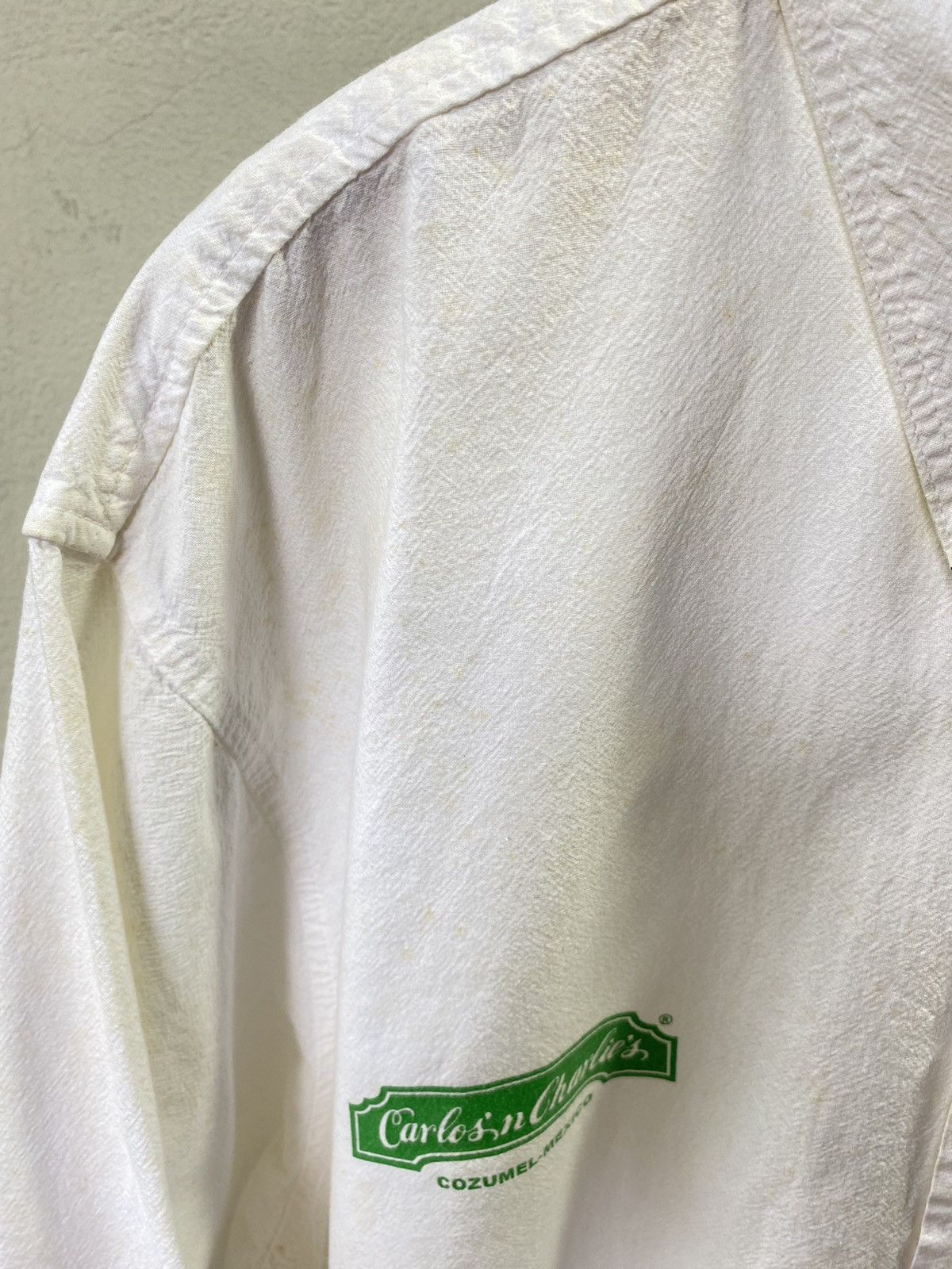 Designer CARLOS'N CHARLIE'S Lizard White Shirt Size US L / EU 52-54 / 3 - 11 Thumbnail