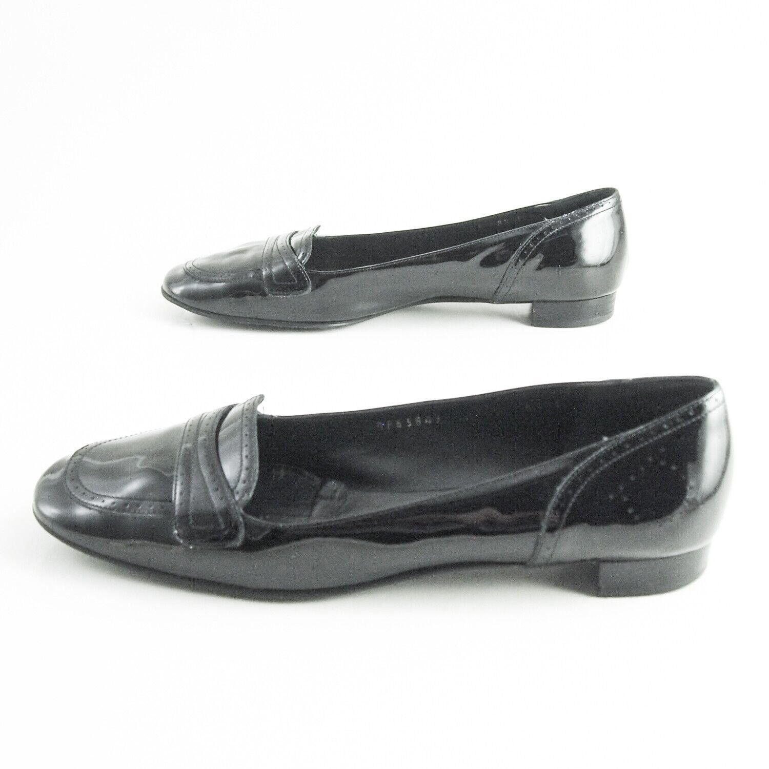Salvatore Ferragamo Ferragamo Penny Loafer Black Polished Leather EU 39 US 8.5 C Size US 8.5 / IT 38.5 - 2 Thumbnail