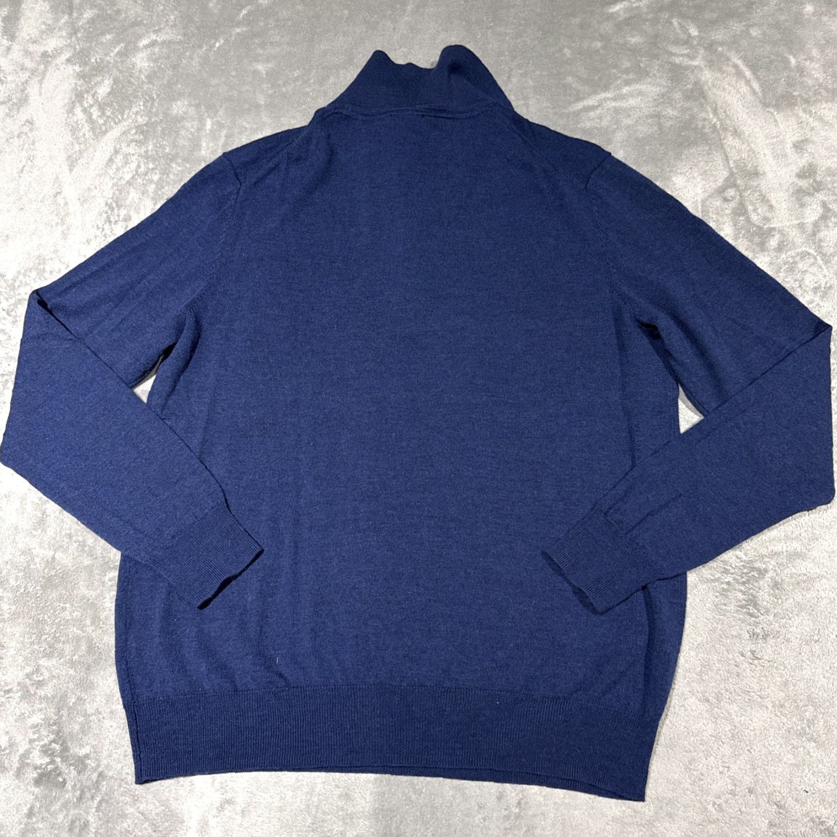 Jos. A. Bank Jos A Bank Polo Sweater Men XL Merino Wool Blue Long Sleeve Preppy Wealth Size US XL / EU 56 / 4 - 6 Thumbnail