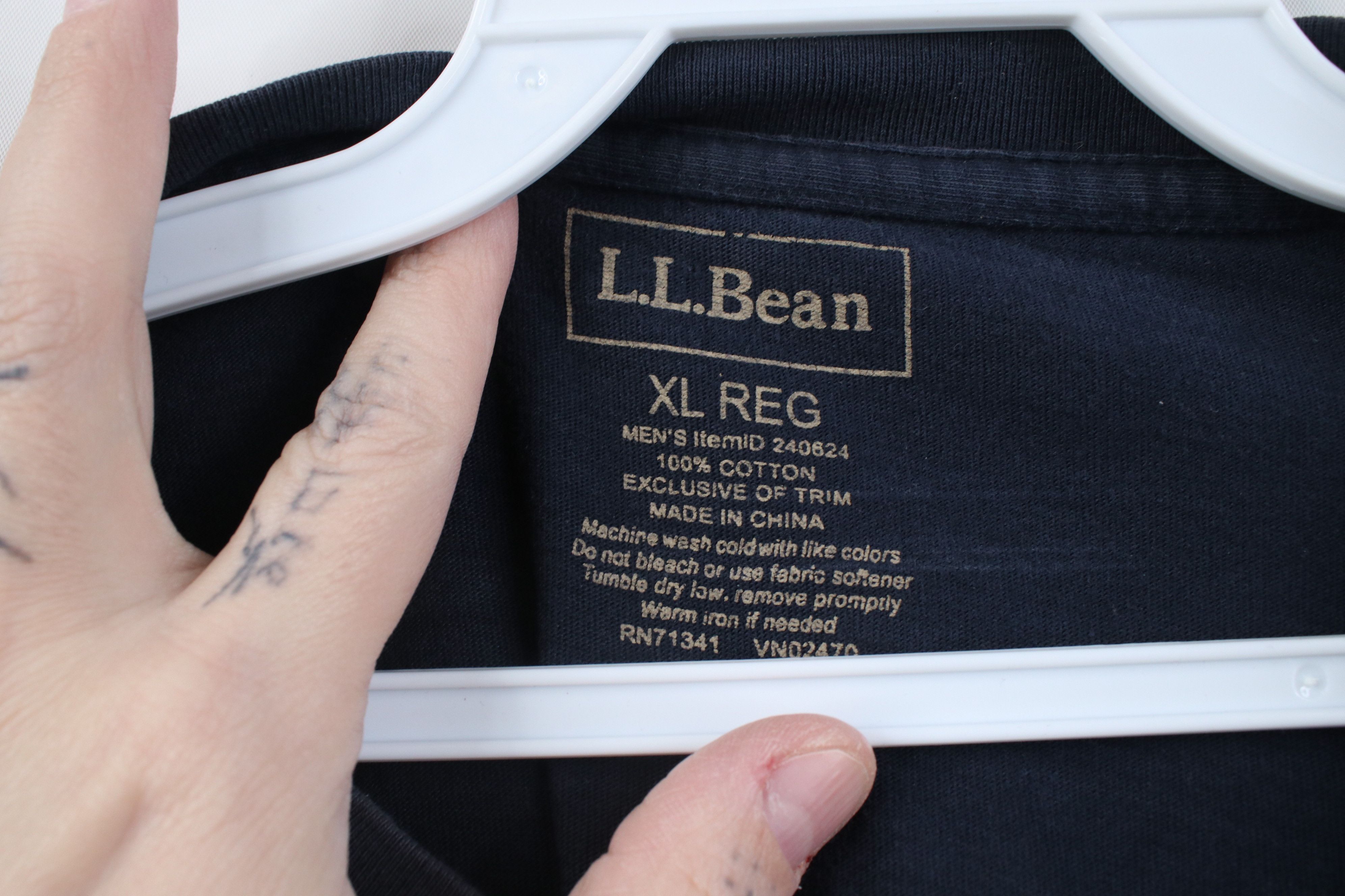 L.L. Bean Vintage Y2K LL Bean Heavyweight Cotton Pocket T-Shirt Blue Size US XL / EU 56 / 4 - 12 Thumbnail