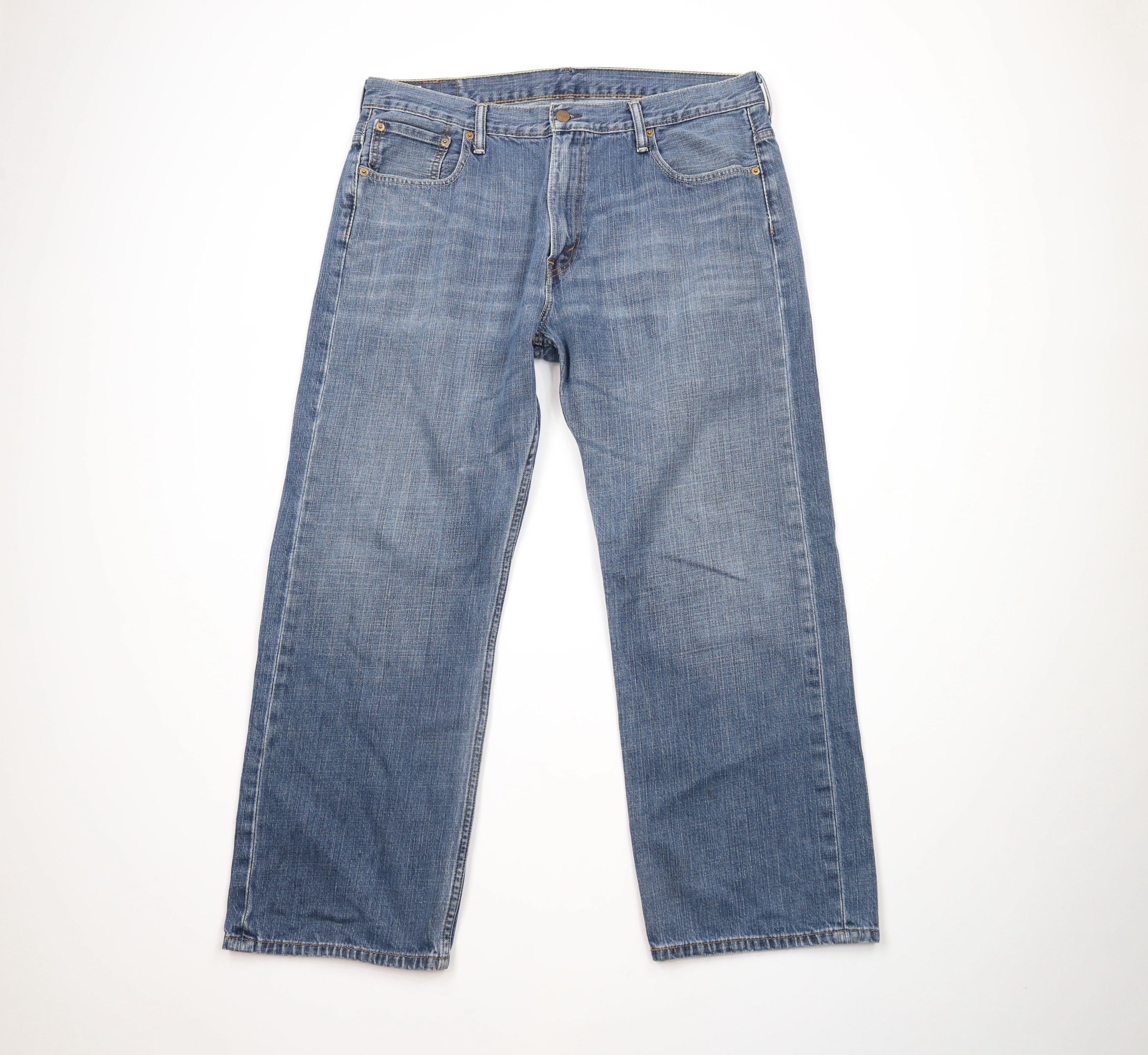 Levi's × Vintage Vintage Y2K Levis 569 Loose Fit Straight Wide Leg Jeans Size US 36 / EU 52 - 1 Thumbnail