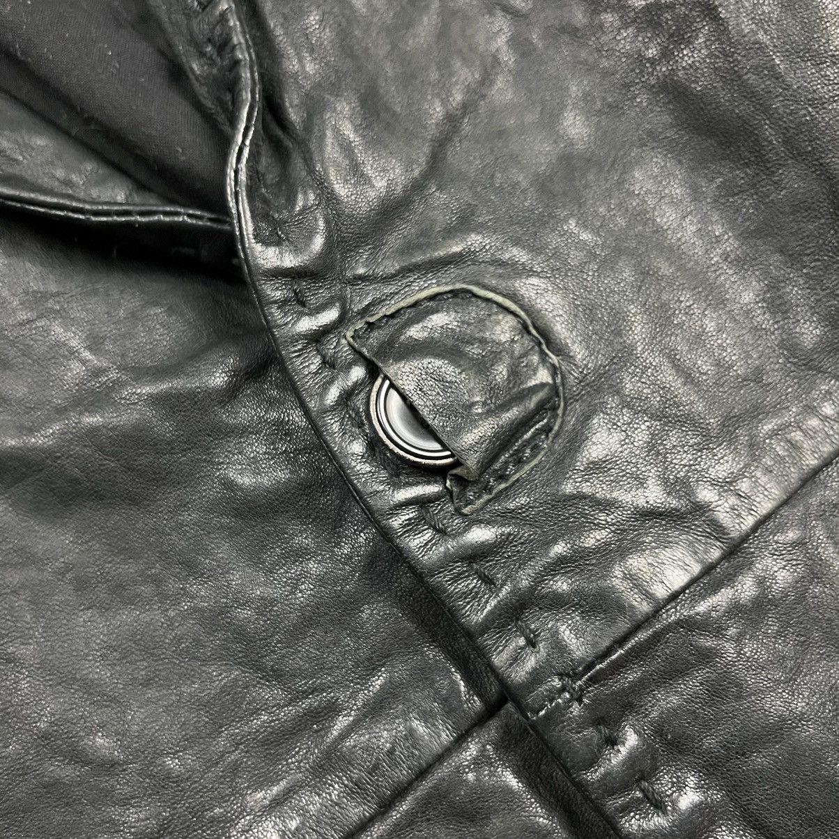 14th Addiction × Isamu Katayama Backlash × Japanese Brand Raw life blazer 2 button wrinkle leather jacket Size US M / EU 48-50 / 2 - 8 Thumbnail