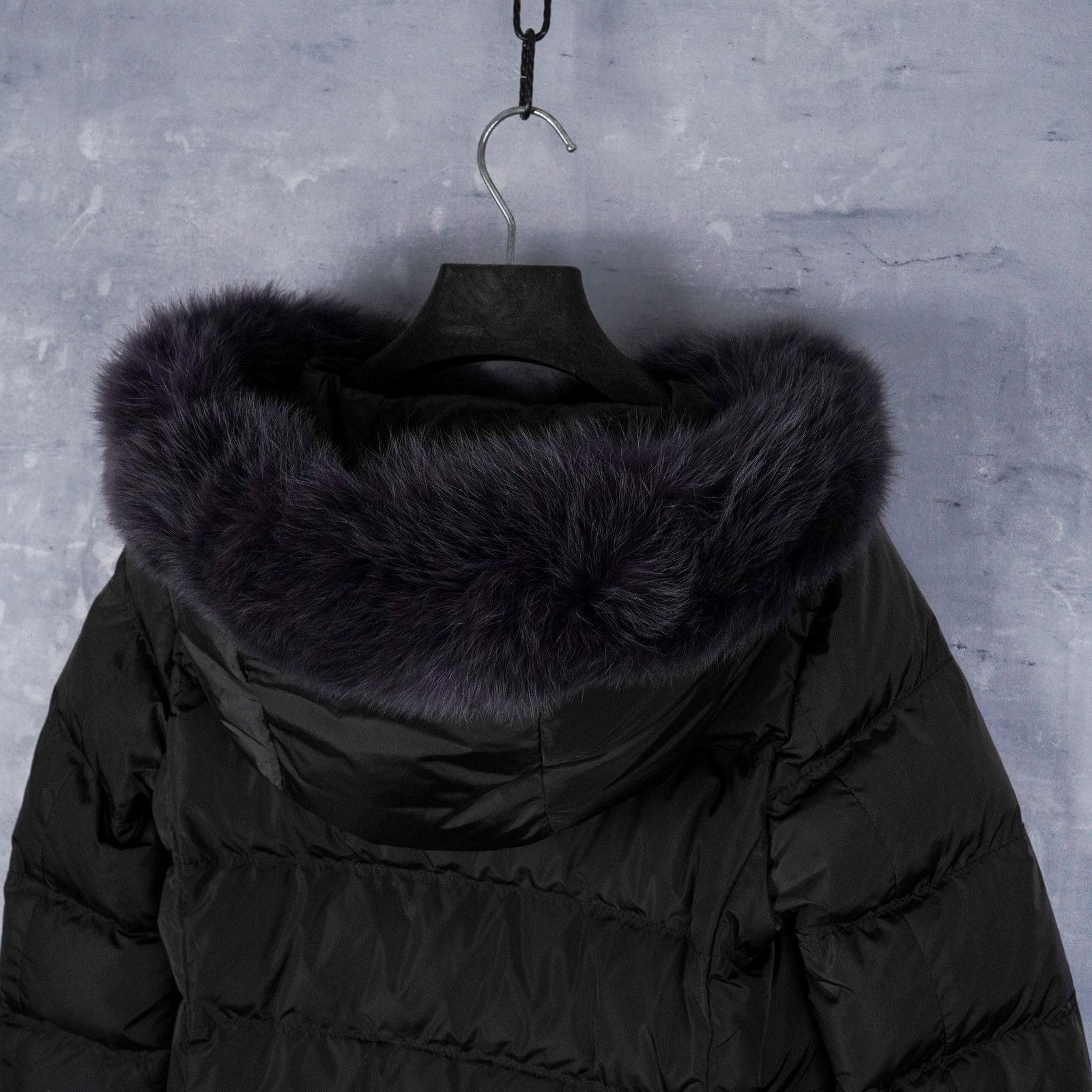Prada Prada black nylon genuine fox fur hooded womens down jacket Size XS / US 0-2 / IT 36-38 - 7 Thumbnail