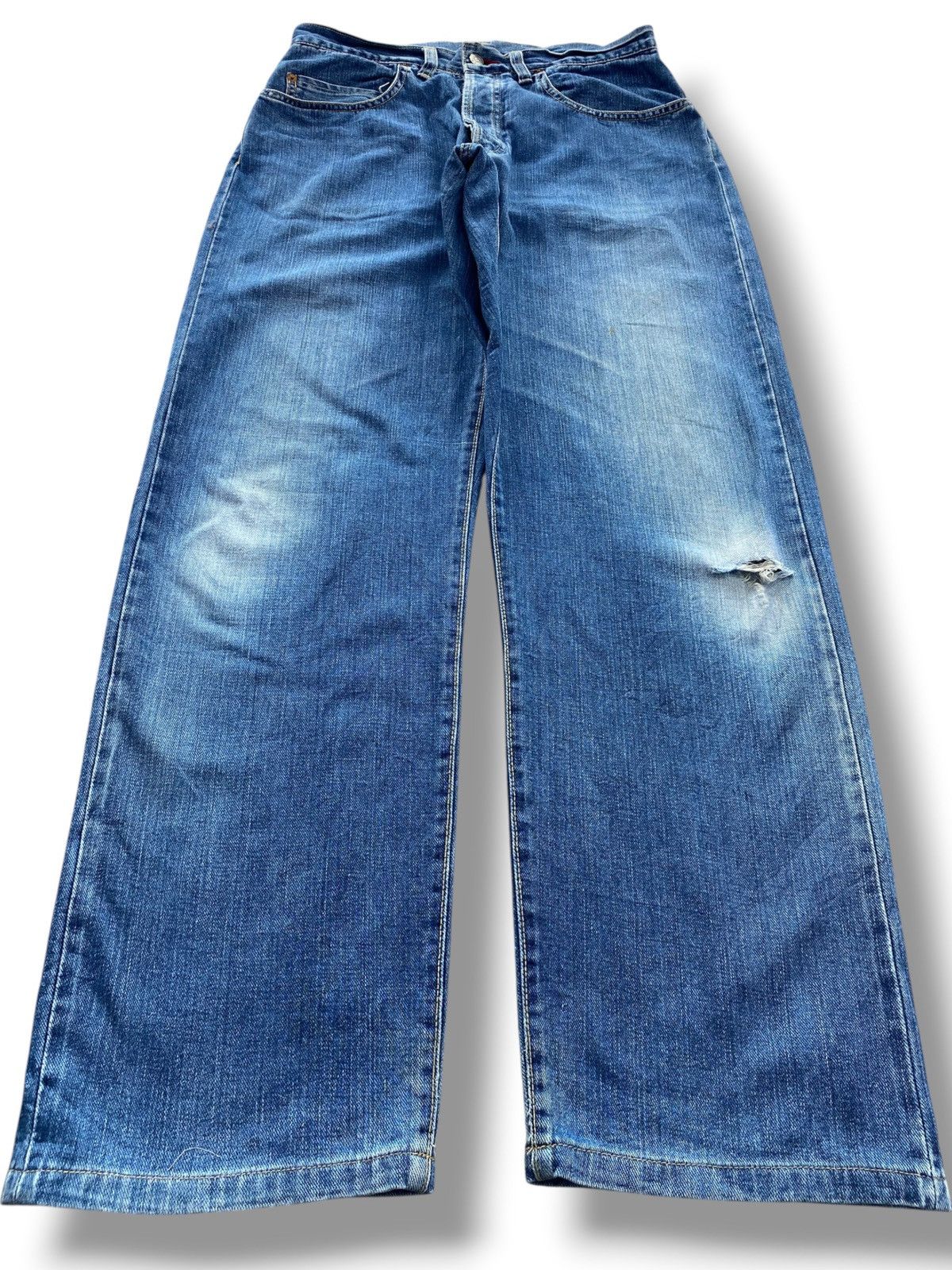 Japanese Brand Japanese Brand Faded Wash Ripped Straight Leg Style Jeans Size US 30 / EU 46 - 1 Thumbnail