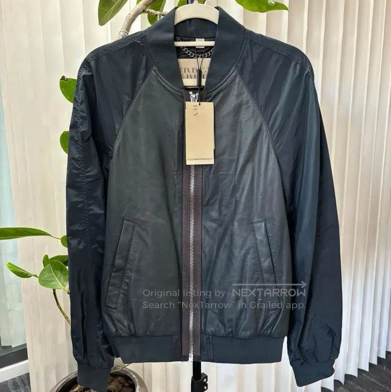 Burberry Burberry Men’s Navy Wool Bomber Jacket. Size US S / EU 44-46 / 1 - 1 Thumbnail