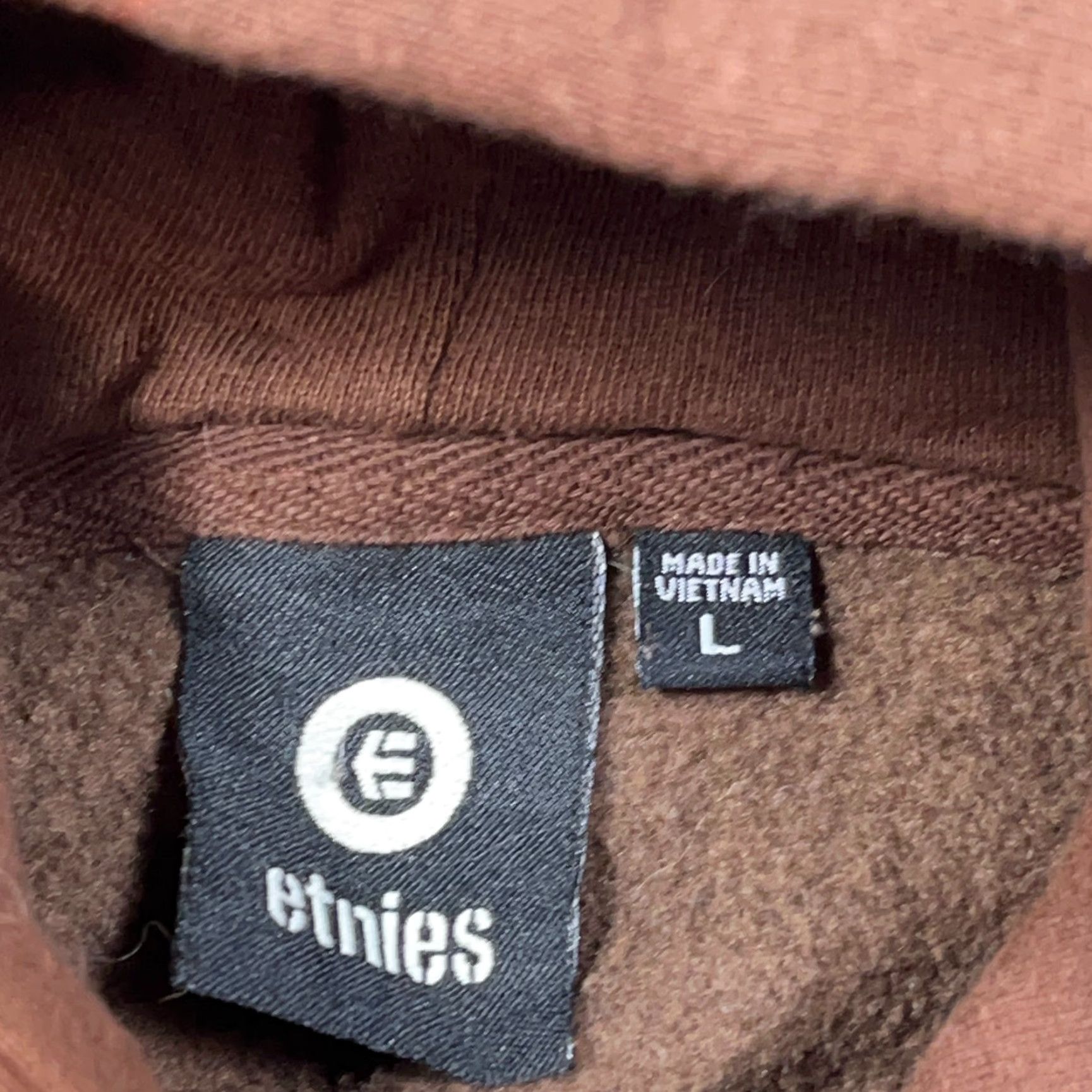 Etnies VINTAGE Etnies Hoodie Men Large Brown Sun Faded Skate Grunge Skateboards Shirt Size US L / EU 52-54 / 3 - 3 Thumbnail