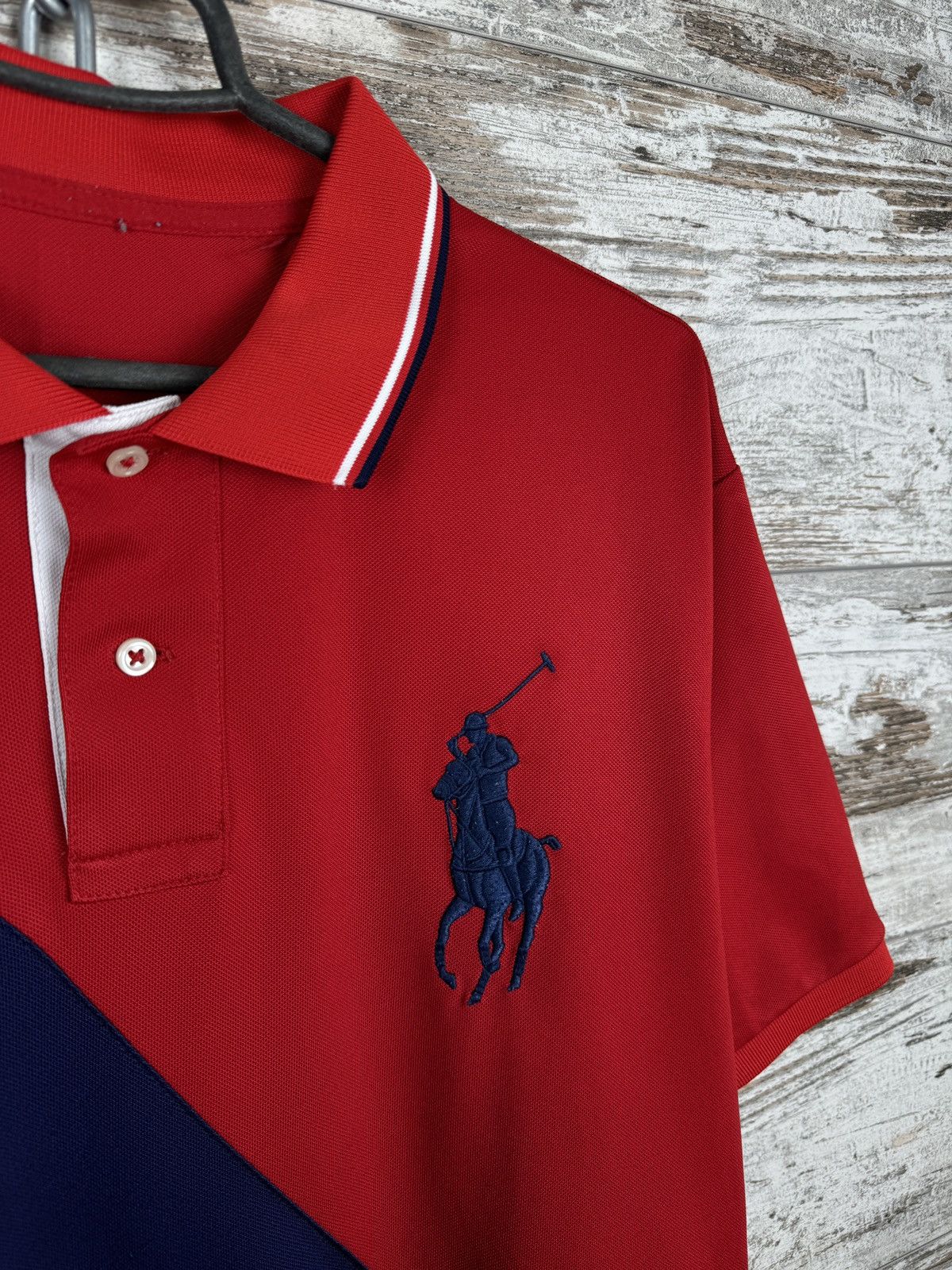 Polo Ralph Lauren × Vintage Mens Vintage Polo Ralph Lauren big logo polos rugby T-shirt Size US XL / EU 56 / 4 - 7 Thumbnail