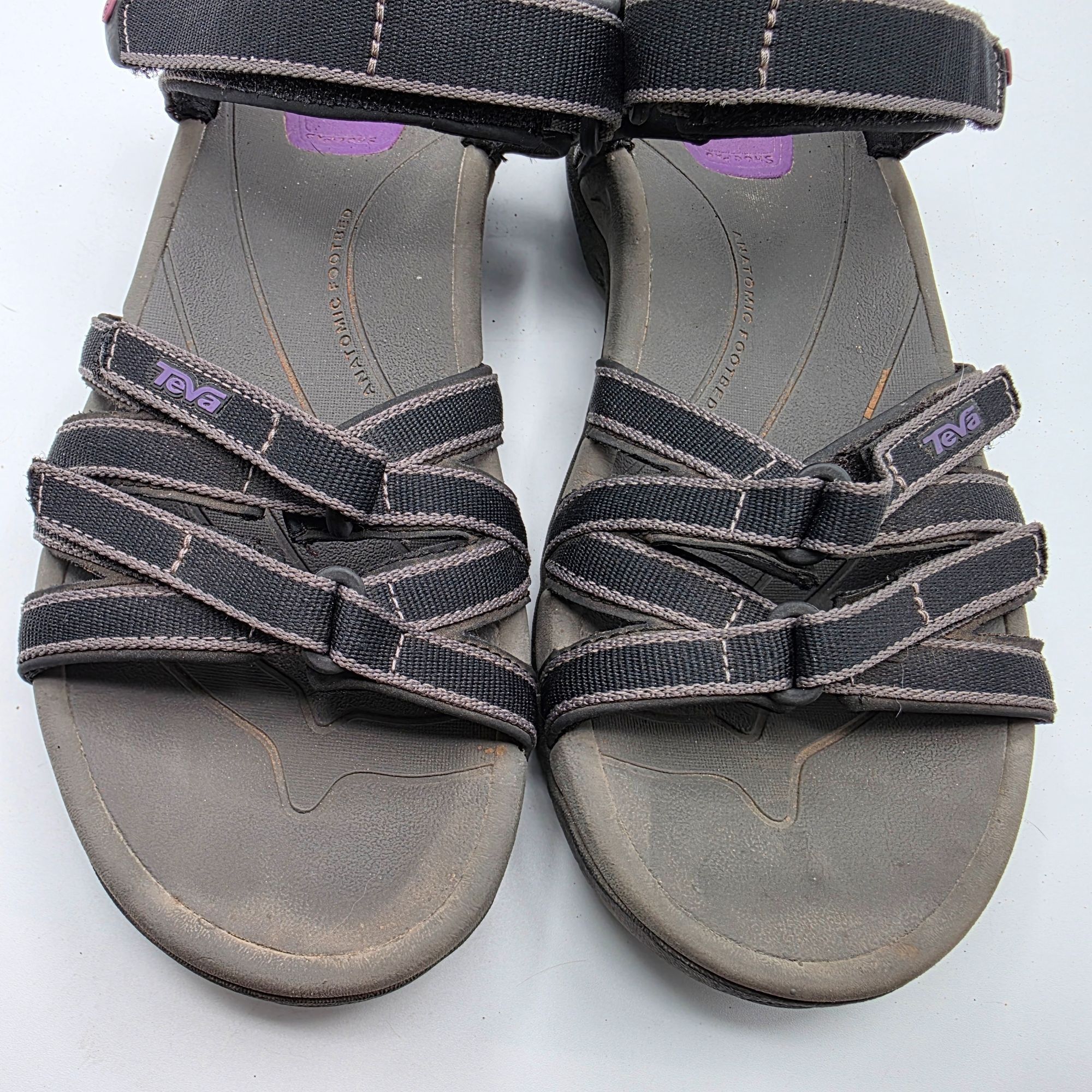 Teva Teva Tirra Womens Sandals Size 8 Black Adjustable Strap Outd Size US 8 / IT 38 - 10 Thumbnail