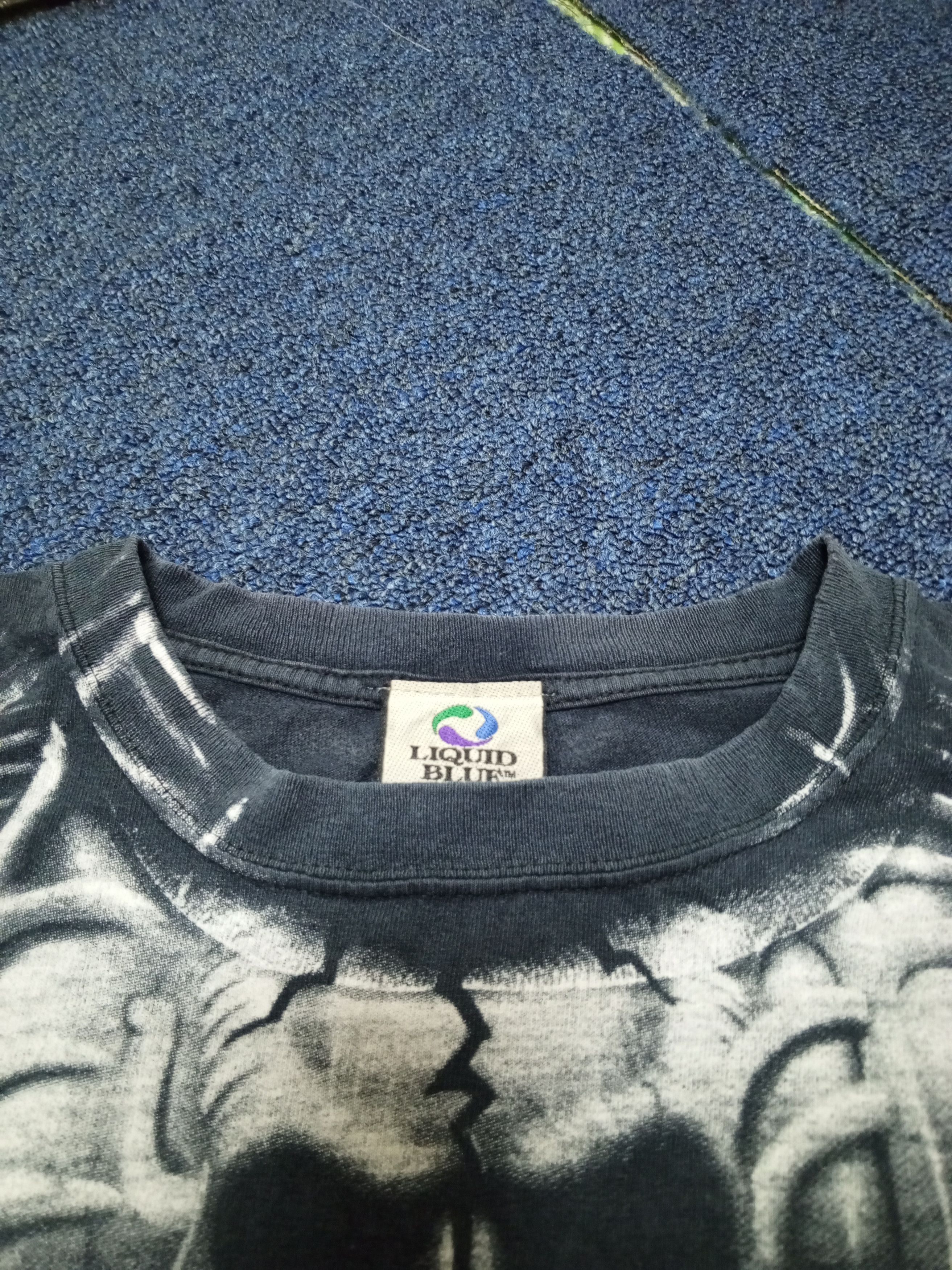 Liquid Blue Y2K VINTAGE 2000 OVP PRINT LIQUID BLUE Size US XL / EU 56 / 4 - 6 Thumbnail