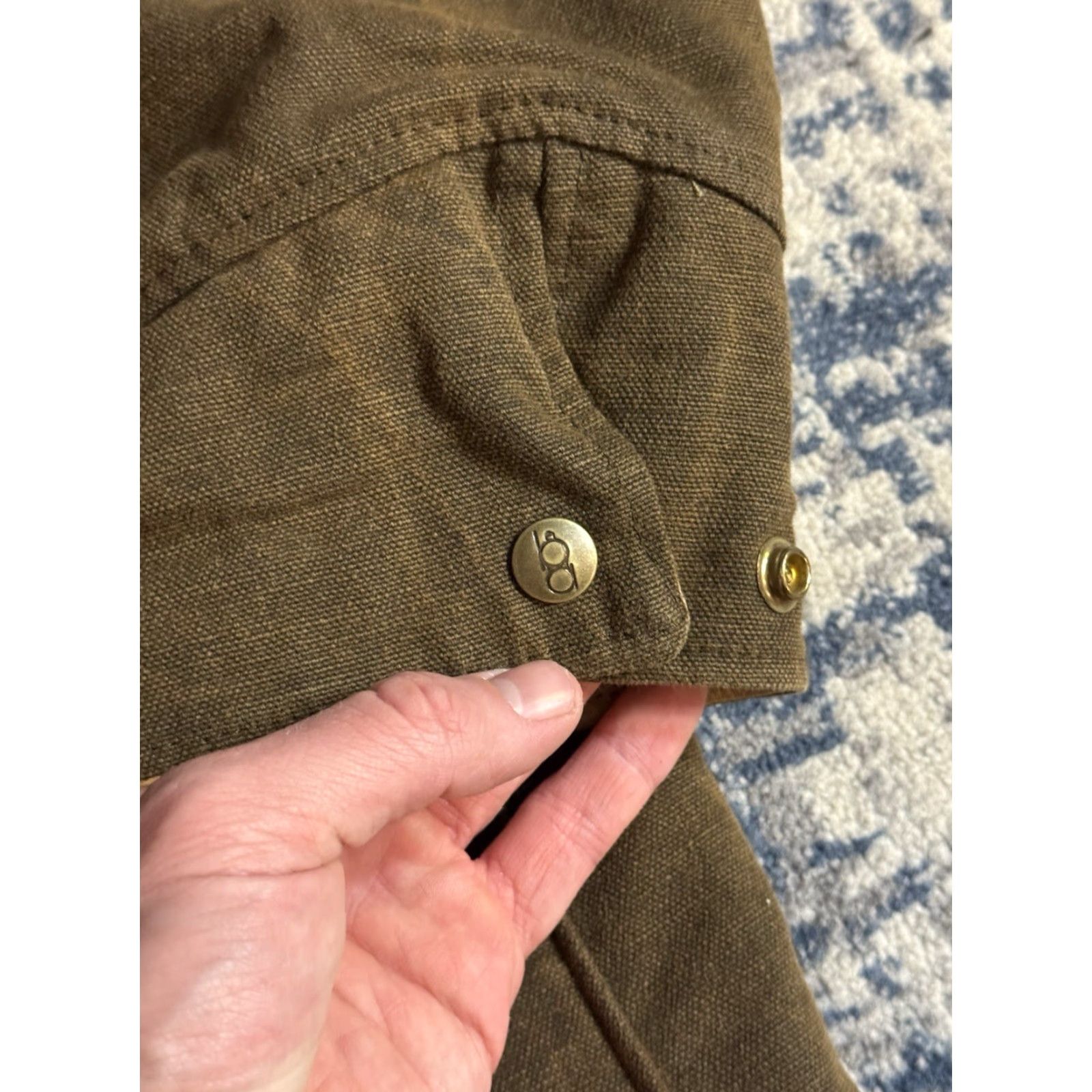 Vintage VINTAGE Bob Allen Brown Canvas Leather Blanket Lined Shooting Jacket Sz L Outdoor 1970s Leather Field Jacket Brown Mens? Size US L / EU 52-54 / 3 - 7 Thumbnail