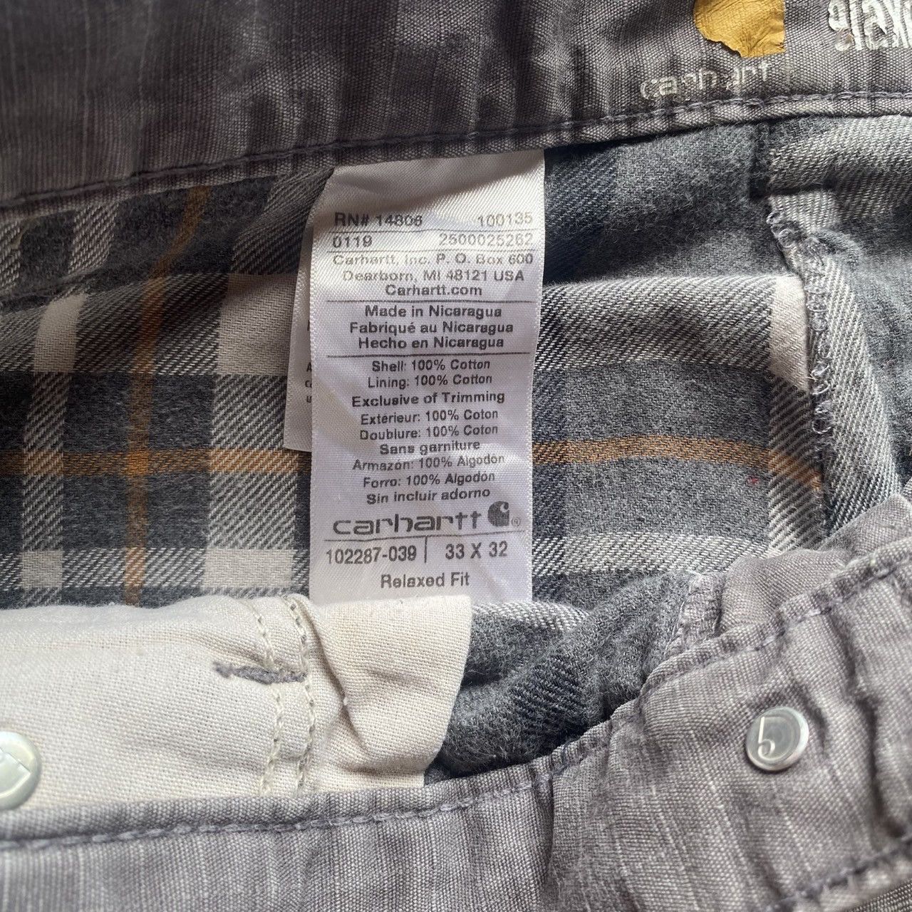 Carhartt × Vintage (34x30) Crazy Faded 90s Carhartt Style Cargo Pants Size US 36 / EU 52 - 7 Thumbnail