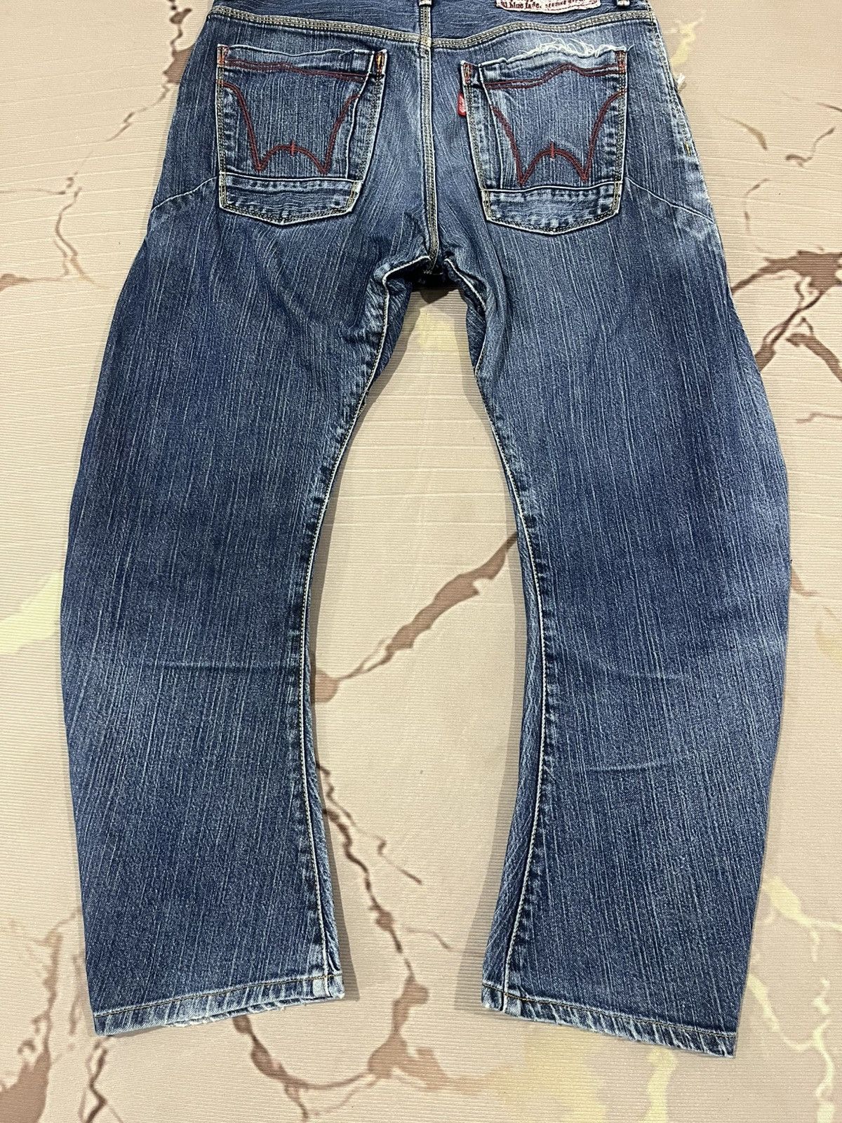 Edwin Edwin Blue Trip 3D Curved Distressed Denim Japan Size US 30 / EU 46 - 8 Thumbnail