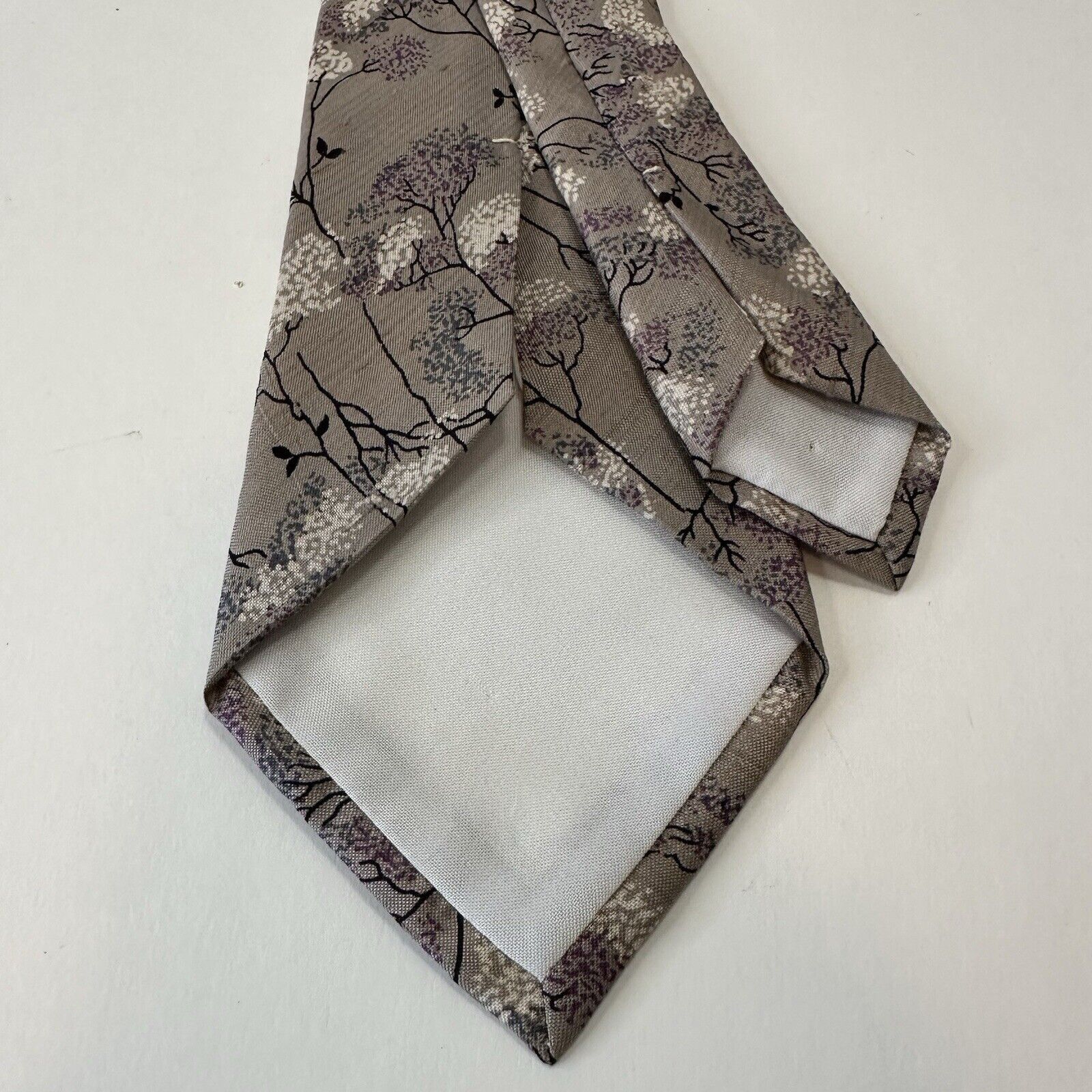 Other Central Dept Store Bankok Thailand Tie Thai Silk Purple Size ONE SIZE - 6 Thumbnail