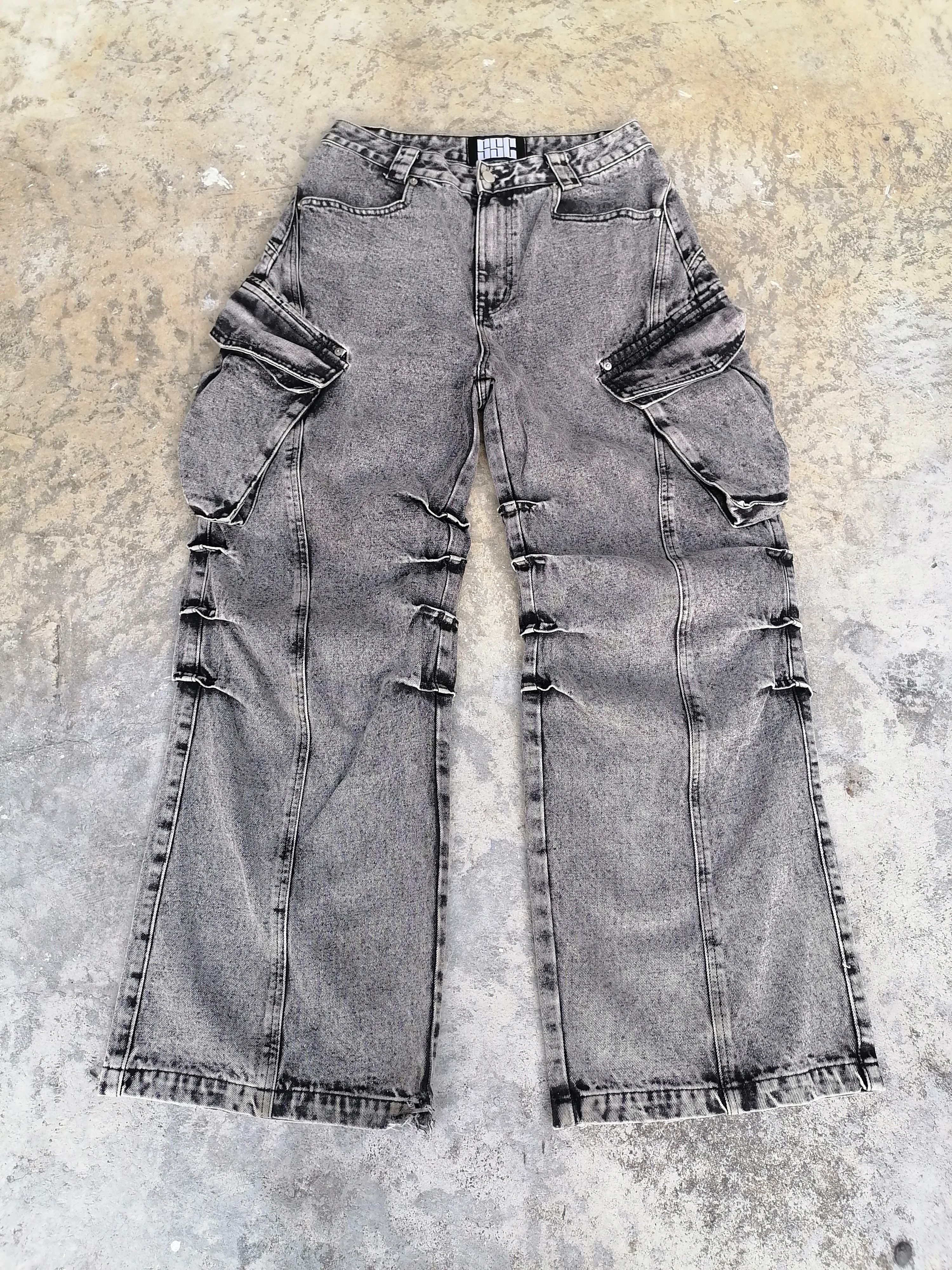 Baggy Cargo Jeans SSC Whiskymellow Denim Pants