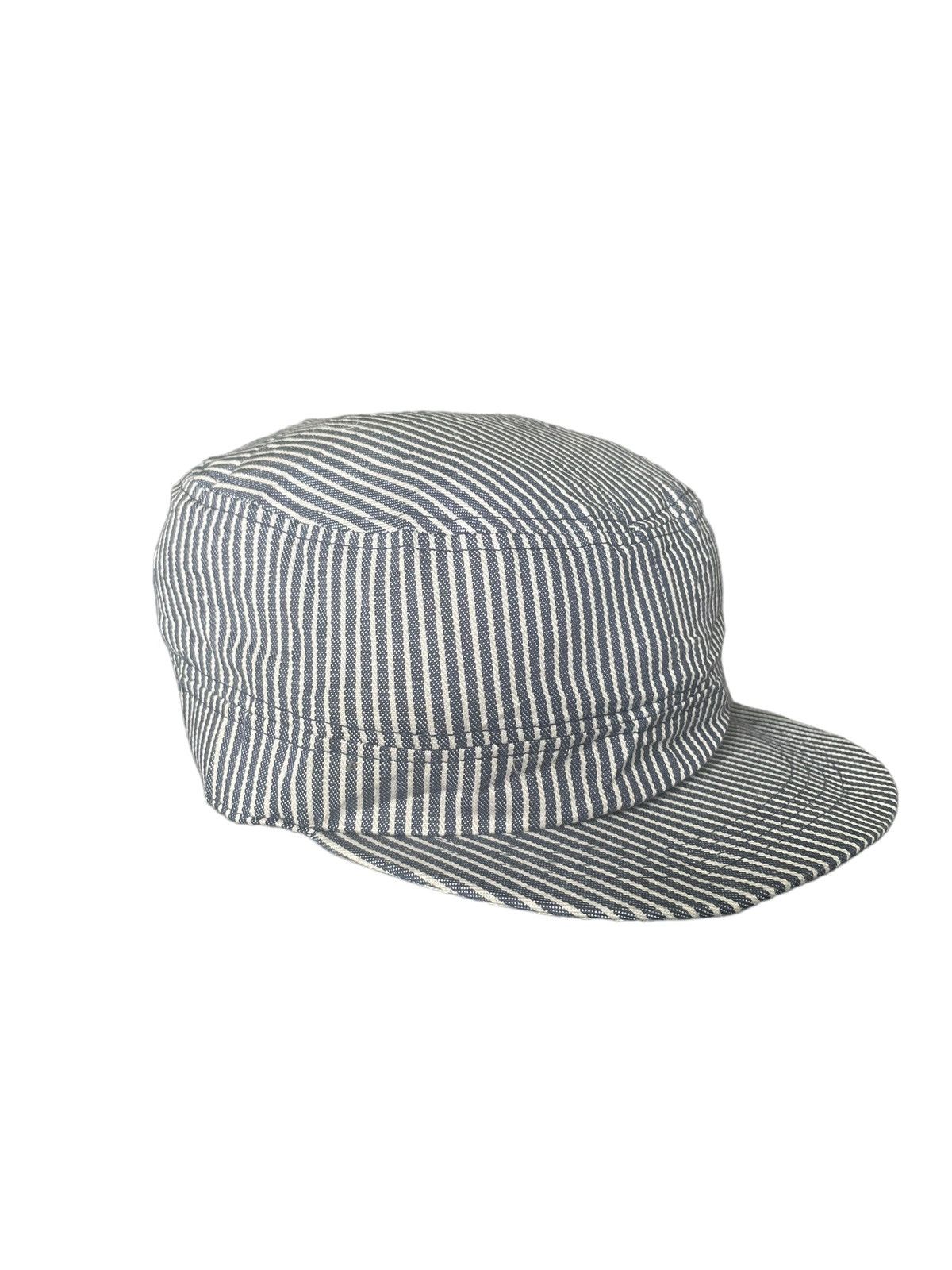 Japanese Brand Vintage Bonmax Hickory Workers Cap Size ONE SIZE - 4 Thumbnail