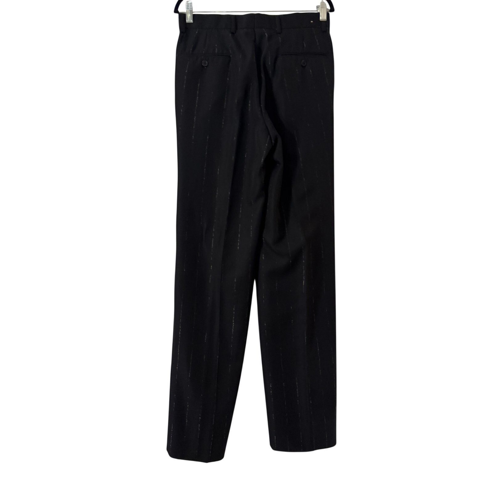Other Milano Moda NWT Black Wool Full Suit Size 38R - 4 Thumbnail
