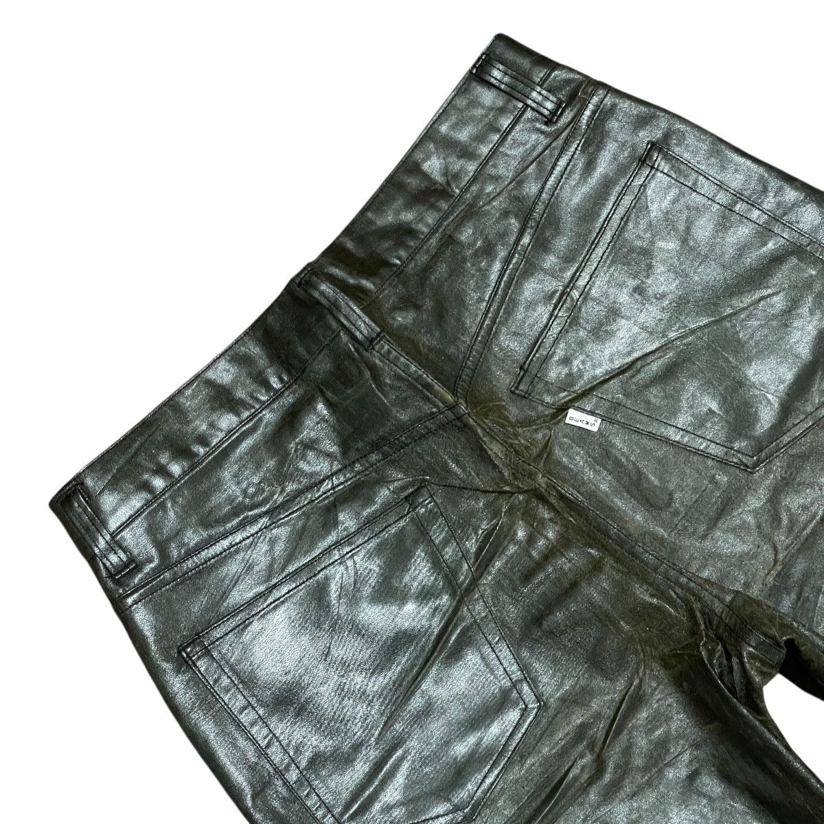 Beams Japan Vtg Beams Japan Super High Rise Straight Vinyl Fabric Pants Size US 31 - 11 Thumbnail