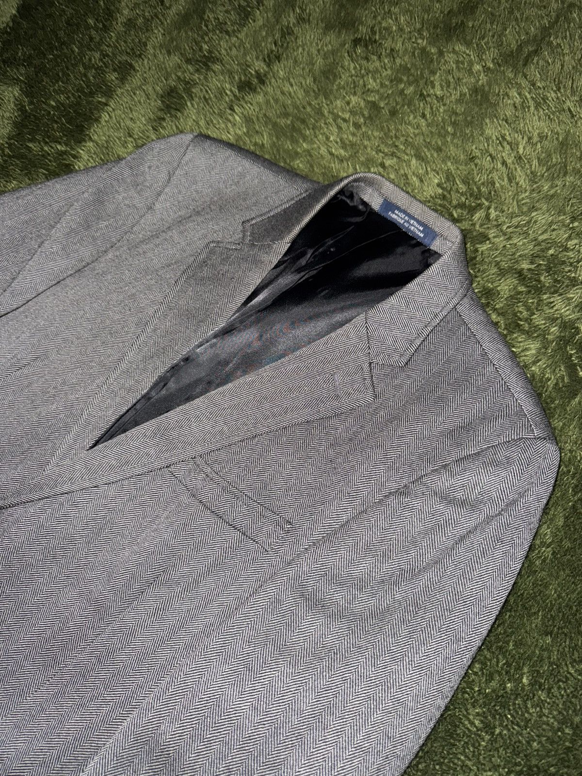 Tommy Hilfiger [42R] Tommy Hilfiger USA Jacquard Textured Classic Blazer Size 42R - 2 Thumbnail