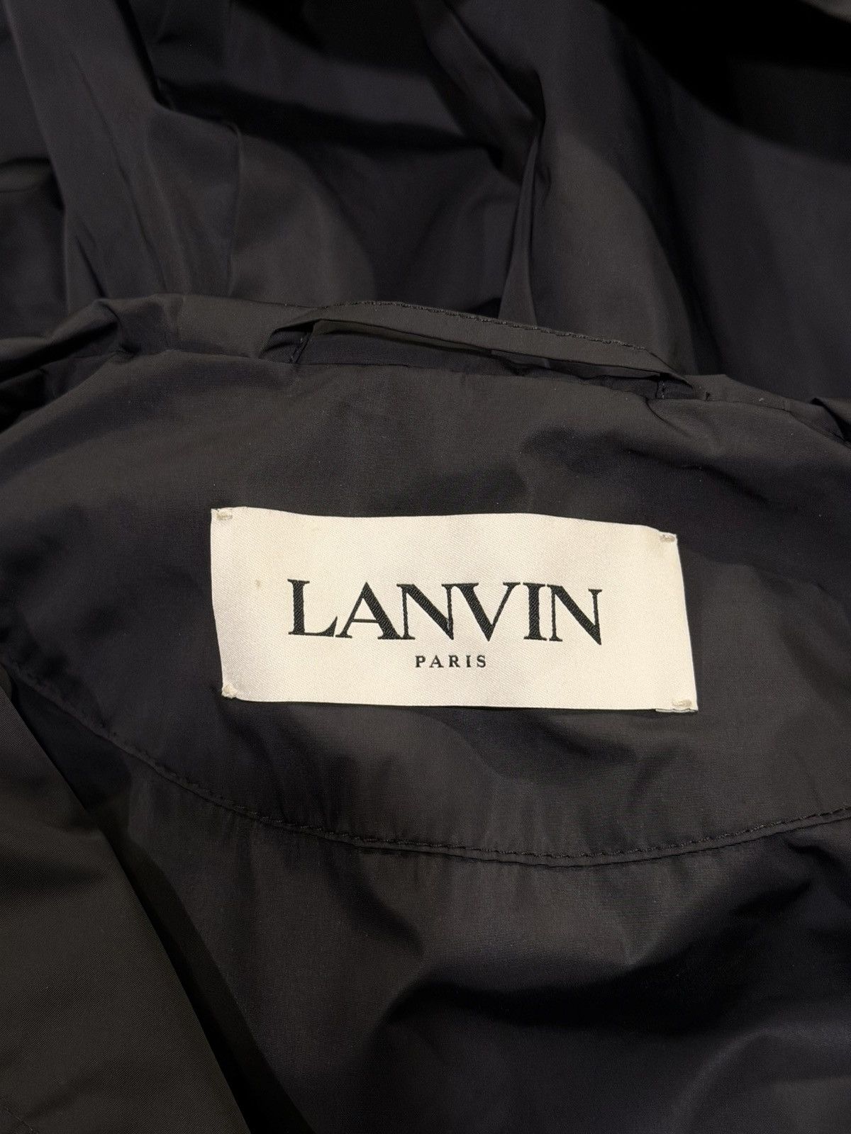 Lanvin Lanvin Nylon Logo Anorak Black Hooded Windbreaker Jacket Size US L / EU 52-54 / 3 - 15 Thumbnail