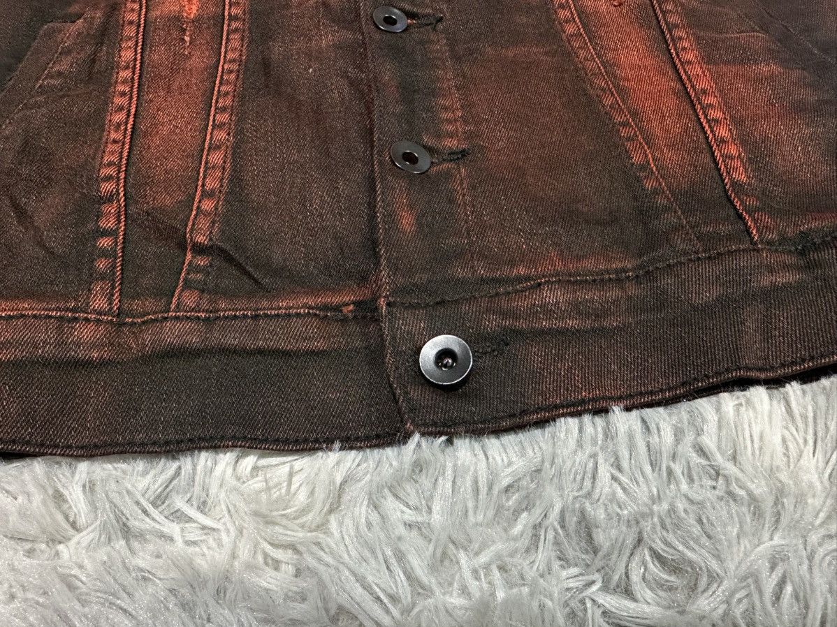 14th Addiction 🔥Y2K Archived Seana Blood Waxed Denim Jacket Vkei Goth Punk Size US M / EU 48-50 / 2 - 6 Thumbnail