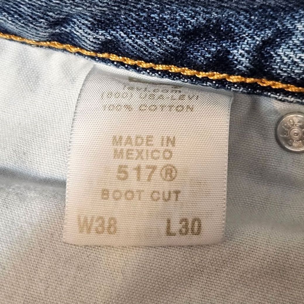 Levi's Levi'S 517 Bootcut Jeans Mens Size 38 Regular Blue Denim Cowboy Rodeo Size US 38 / EU 54 - 4 Thumbnail