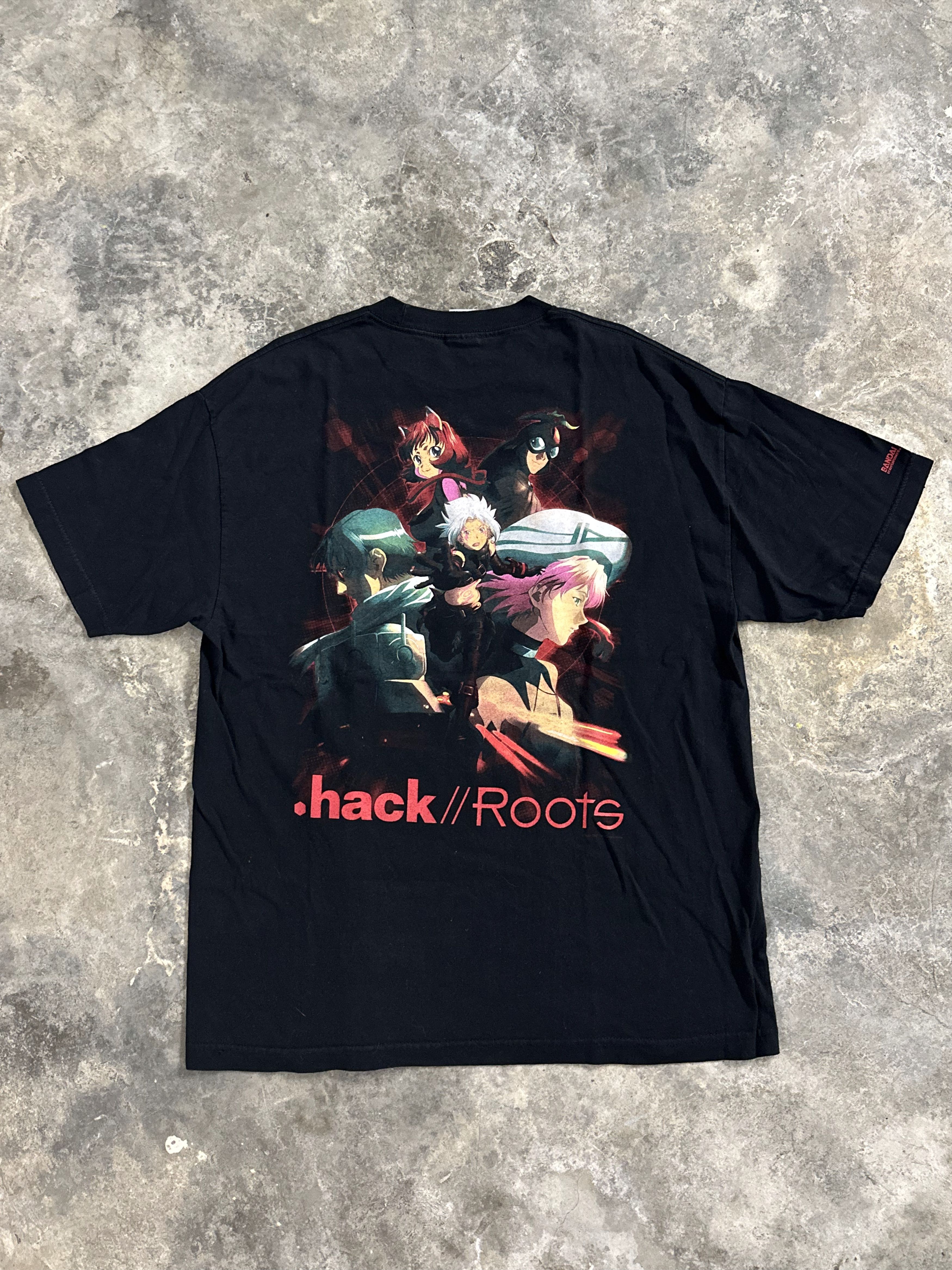 Anime Vintage 00's .hack//Roots Anime T-shirt Size US XL / EU 56 / 4 - 2 Thumbnail