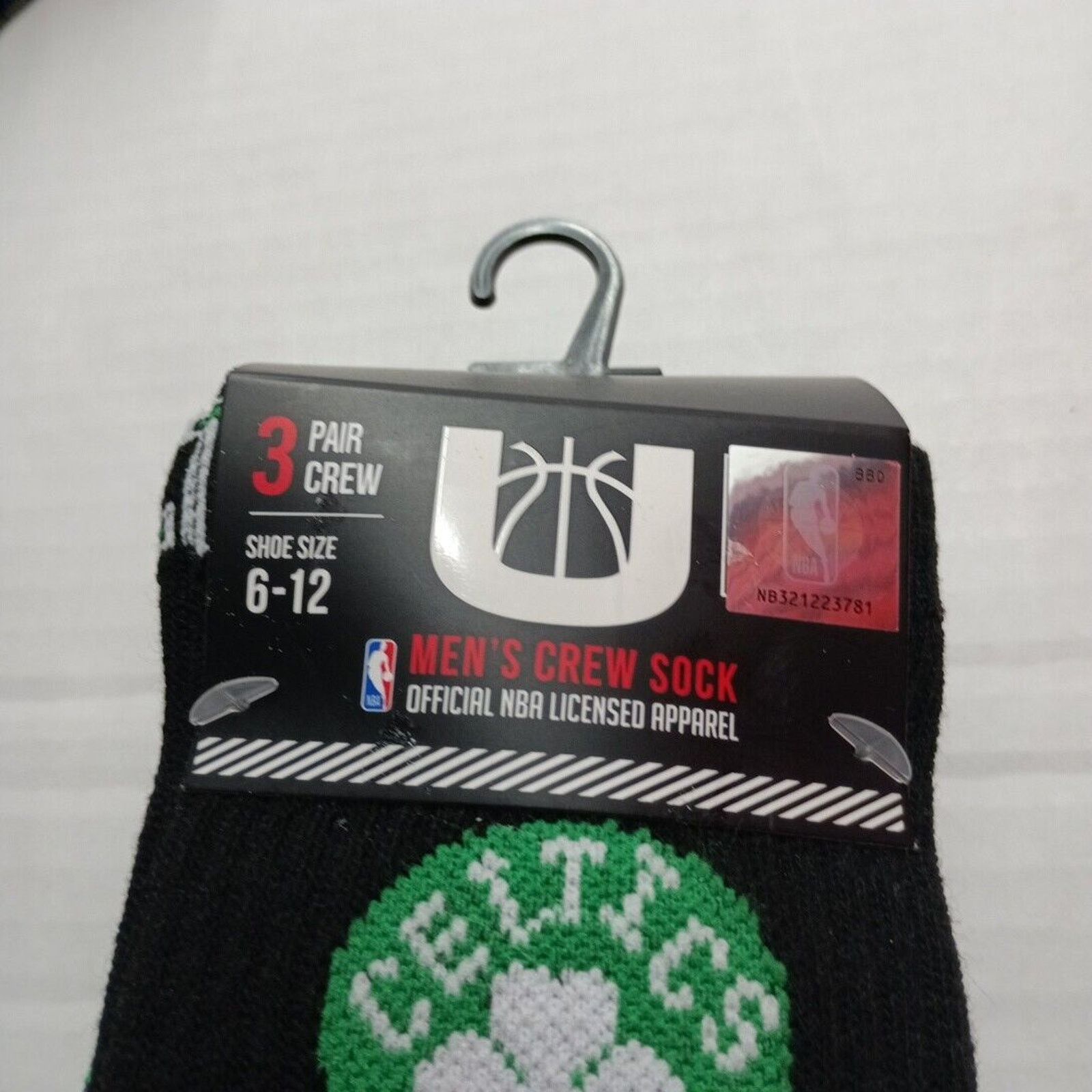 Other Boston Celtics Official NBA Crew Socks 3 Pair Size 6-12 Size ONE SIZE - 3 Thumbnail