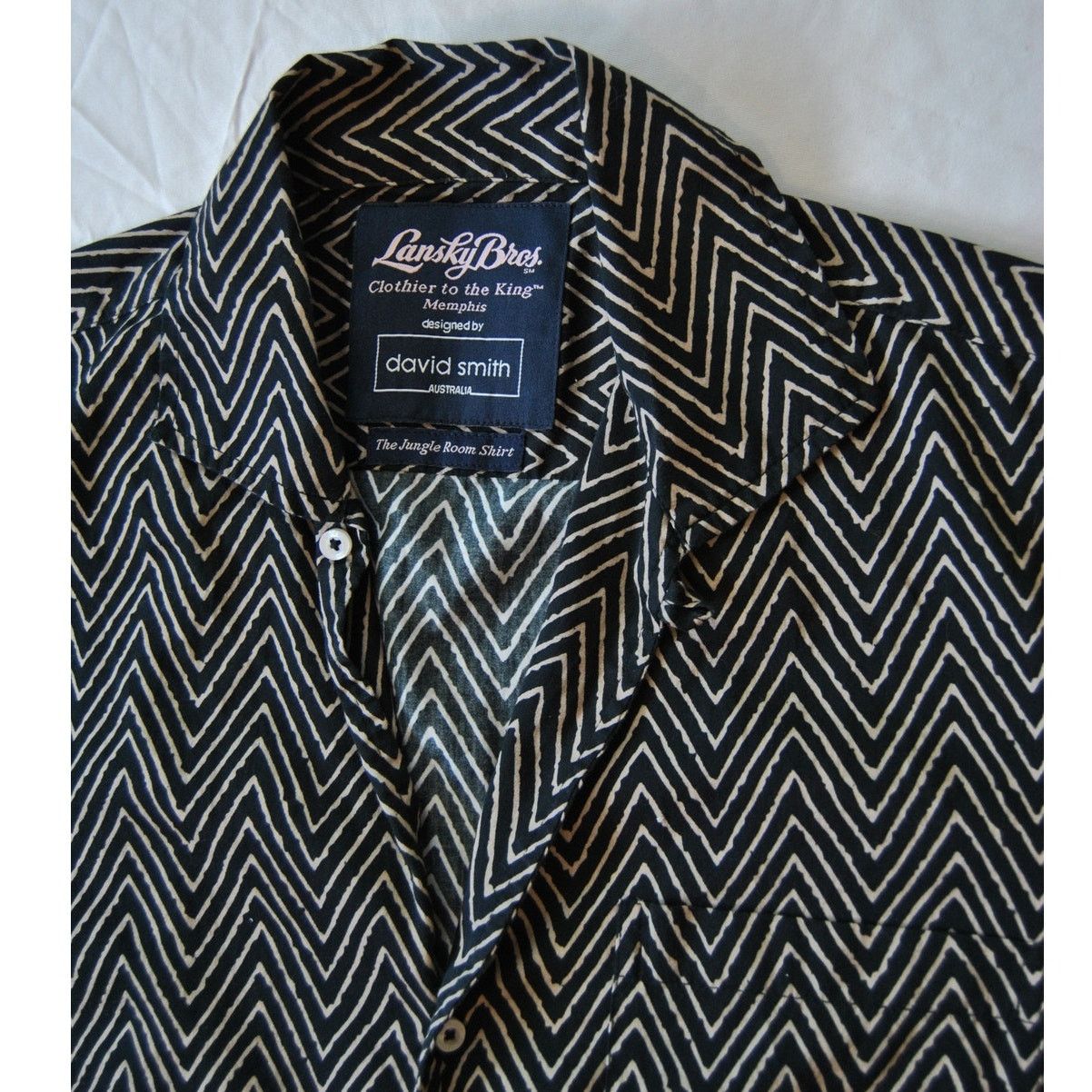 Other Lansky Bros Shirt Large Black Jungle Room Size US L / EU 52-54 / 3 - 4 Thumbnail