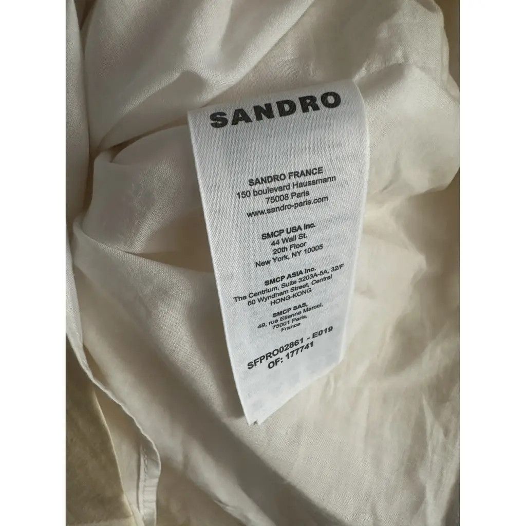 Sandro Sandro new dress ecru Size S / US 4 / IT 40 - 8 Thumbnail