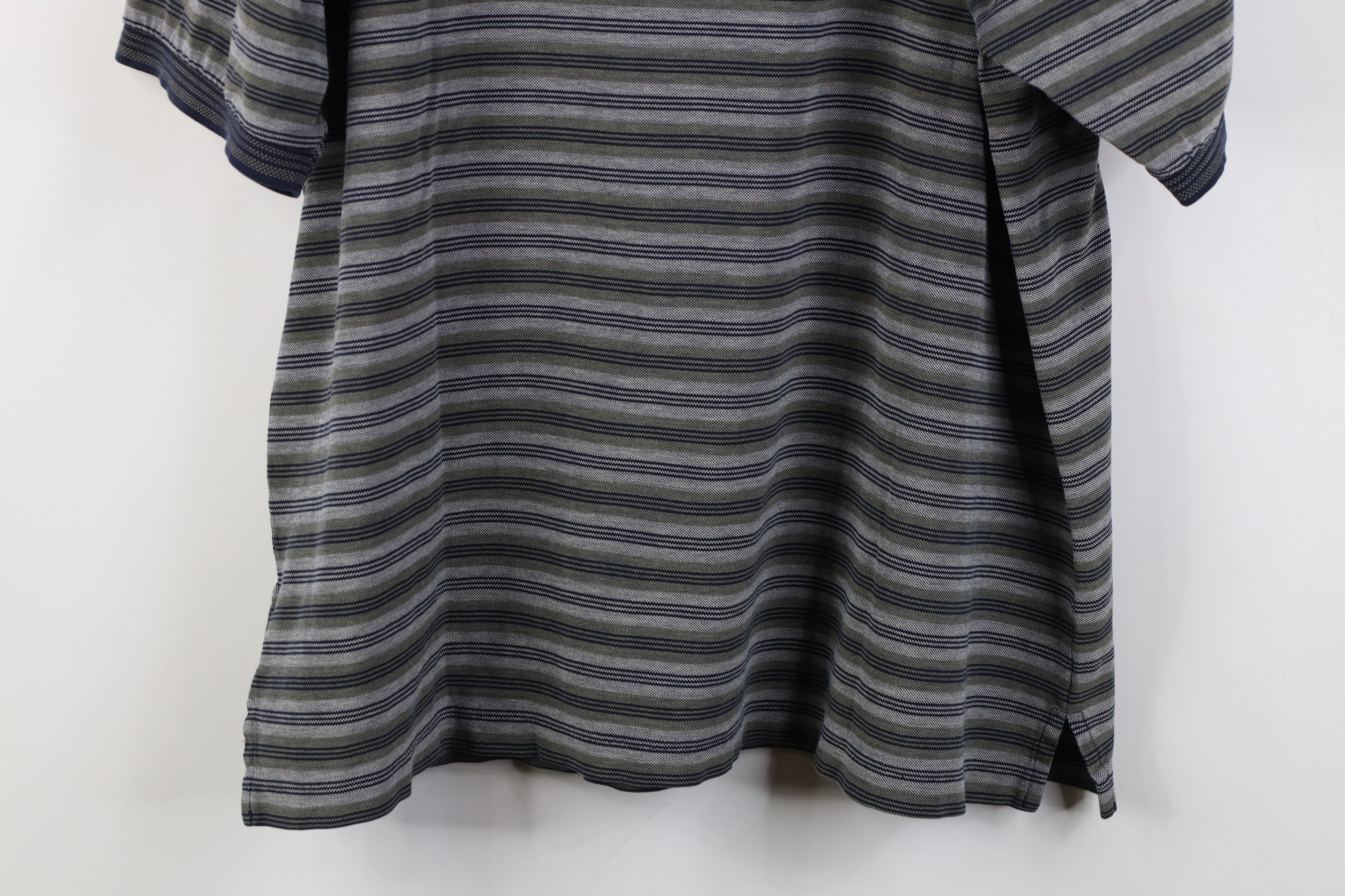 Vintage Vintage 90s Streetwear Block Knit Golf Polo Shirt Cotton Size US XL / EU 56 / 4 - 10 Thumbnail