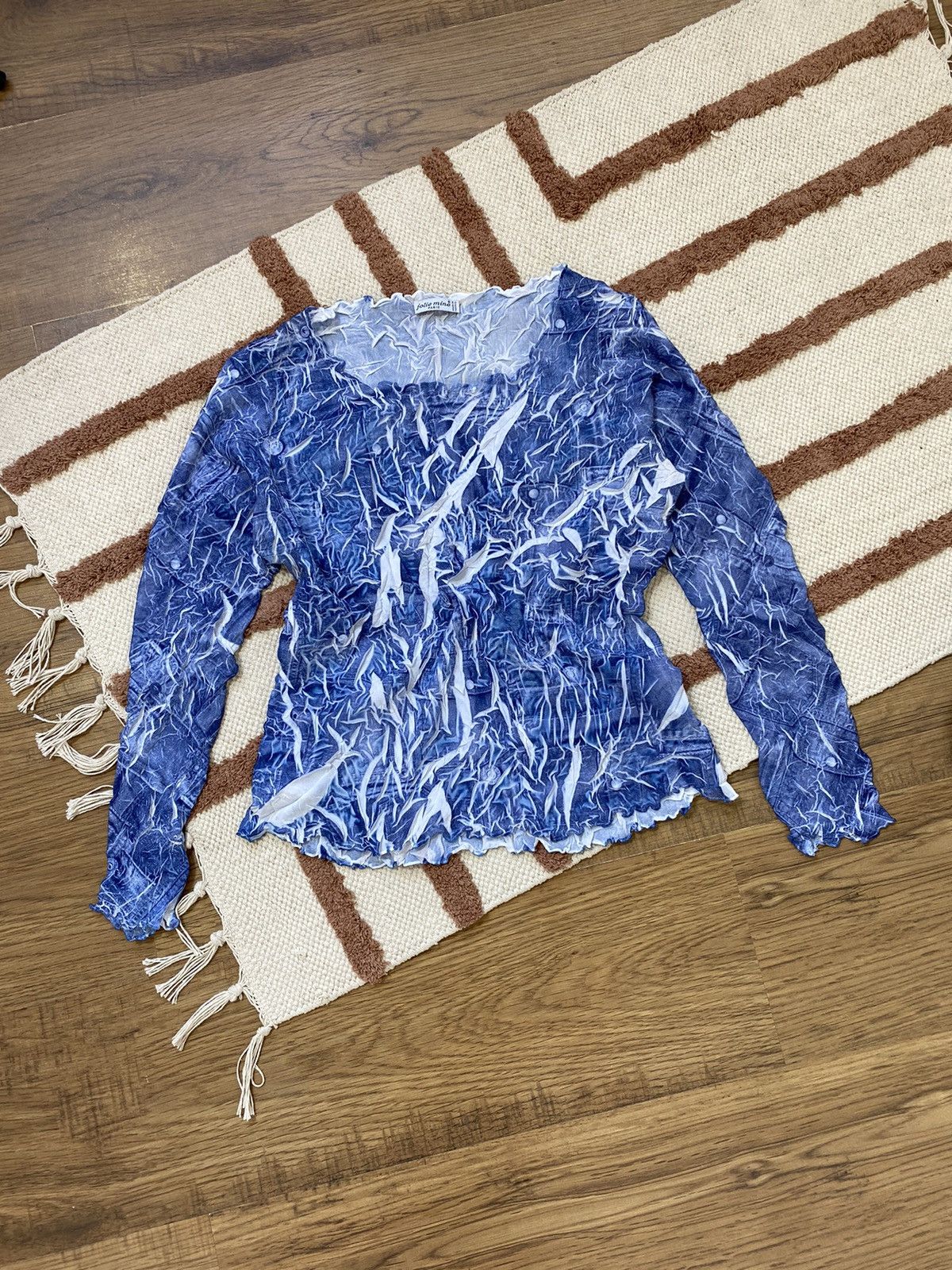 Vintage TRUE RELIGION STYLE PRINTED MESH LONGSLEEVE Size M / US 6-8 / IT 42-44 - 1 Thumbnail